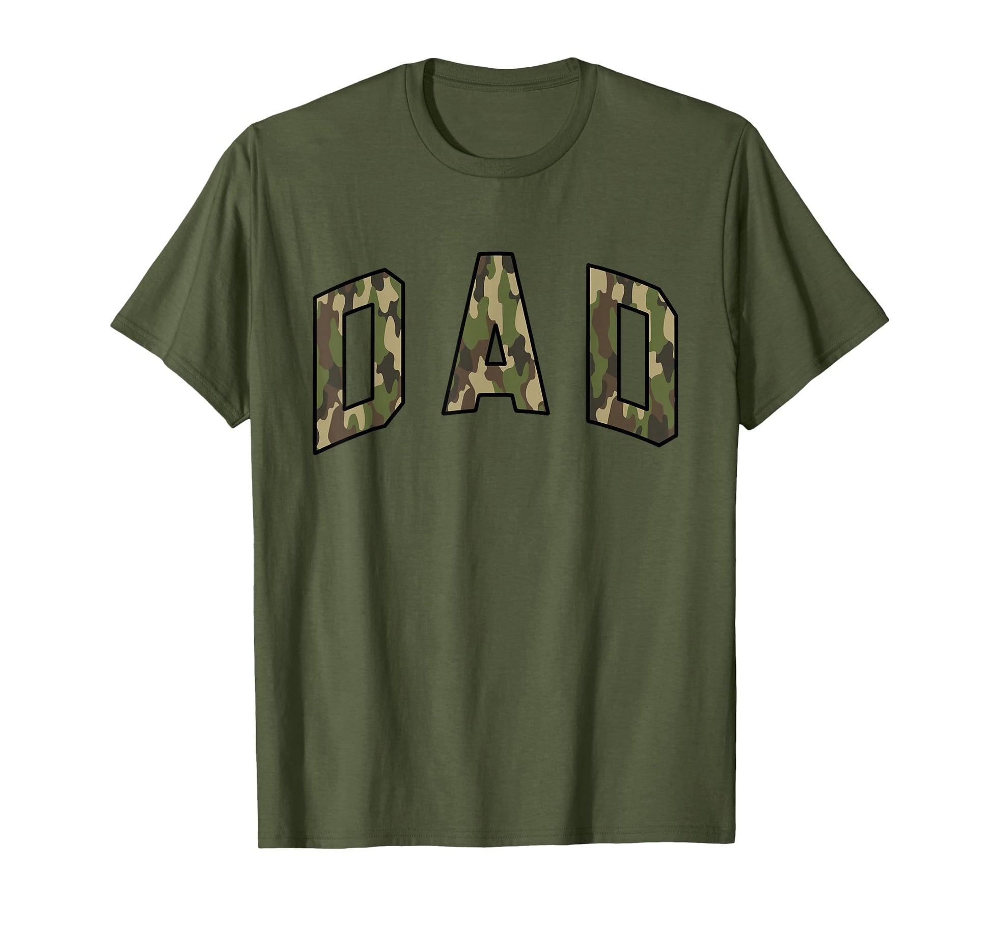 Camo Dad Hunting Old Camouflage Dad T-Shirt - Custom Art Print for Adults - T-Shirt, Sweatshirt, Hoodie