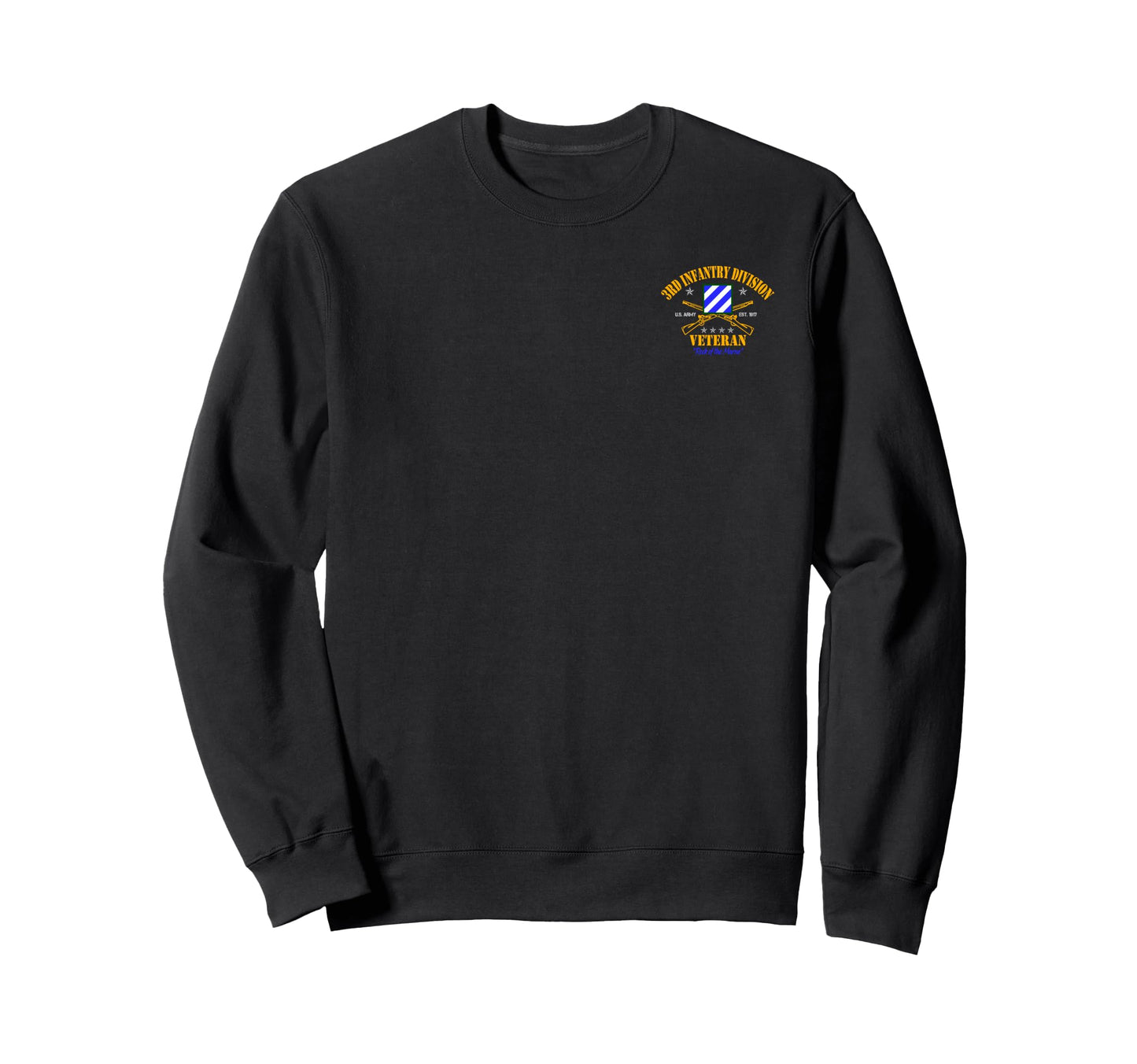3Rd Infantry Division Veteran Small Sweatshirt - Graphic Print for Adults - T-Shirt, Sweatshirt, Hoodie