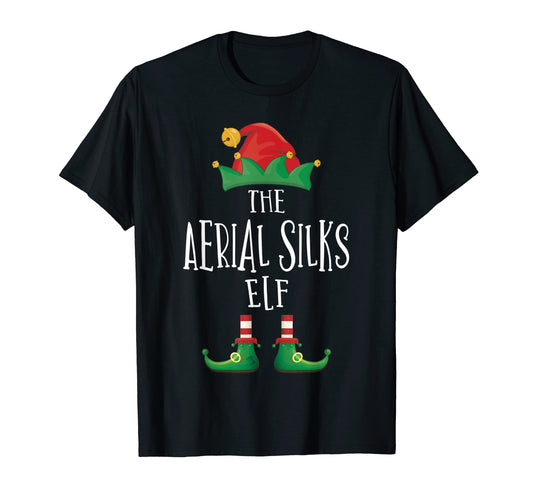 Aerial Silks Elf Family Matching Pajamas T-Shirt - Unique Graphic Men Women - T-Shirt, Sweatshirt, Hoodie
