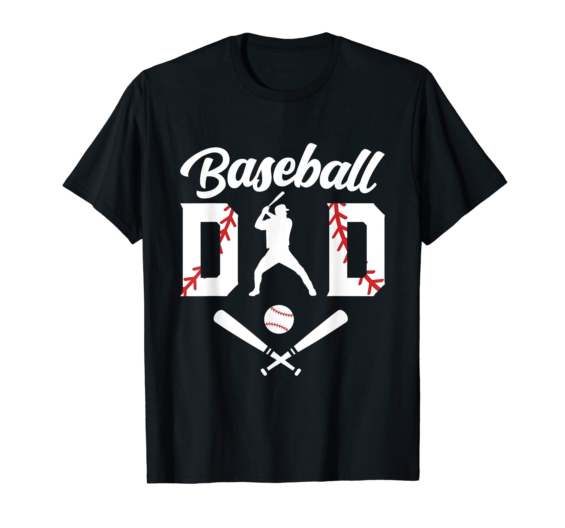 Mens Baseball Dad Fathers Day T-Shirt - Minimalist Print Men Women - T-Shirt, Sweatshirt, Hoodie
