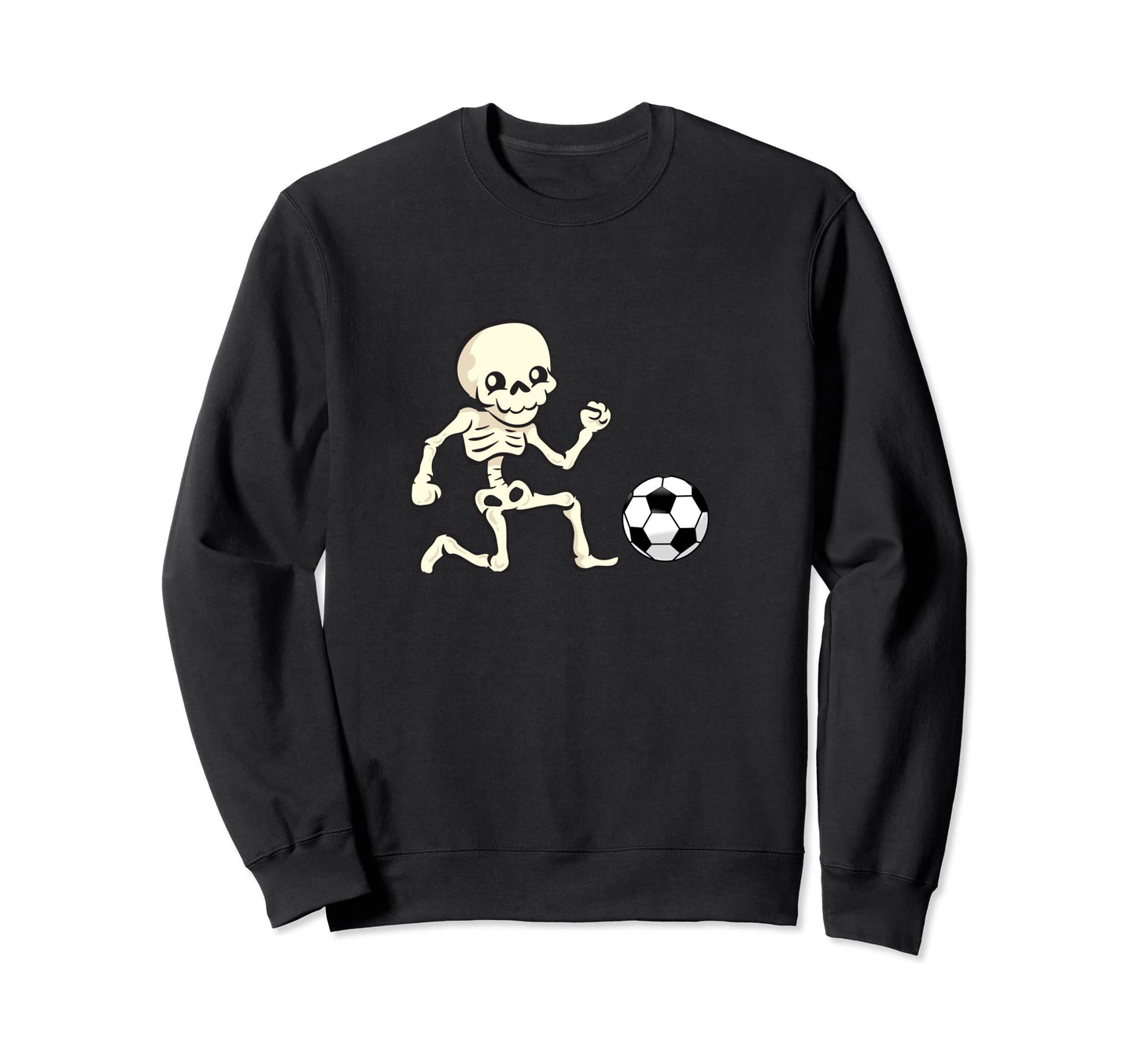 Soccer Skeleton Halloween Soccer Sweatshirt - Aesthetic Graphic for Adults - T-Shirt, Sweatshirt, Hoodie