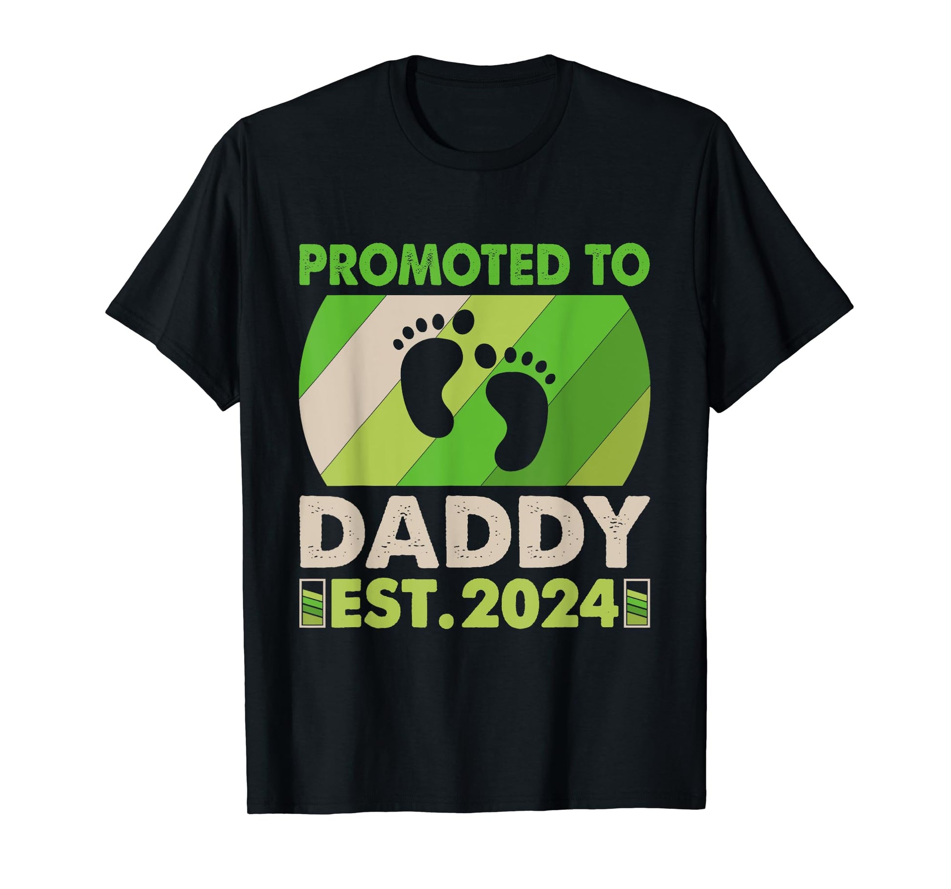 New Dad First Daddy 2024 Promoted T-Shirt - Casual Everyday Wear Men Women - T-Shirt, Sweatshirt, Hoodie