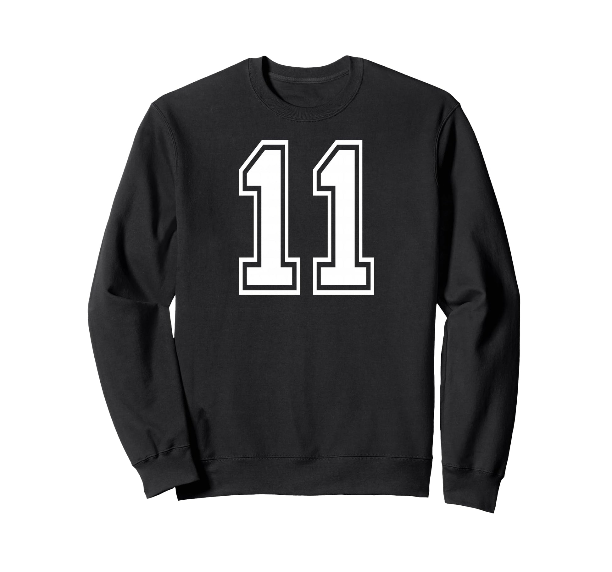 11 Number Eleven Team Sports Sweatshirt - Aesthetic Graphic for Adults - T-Shirt, Sweatshirt, Hoodie