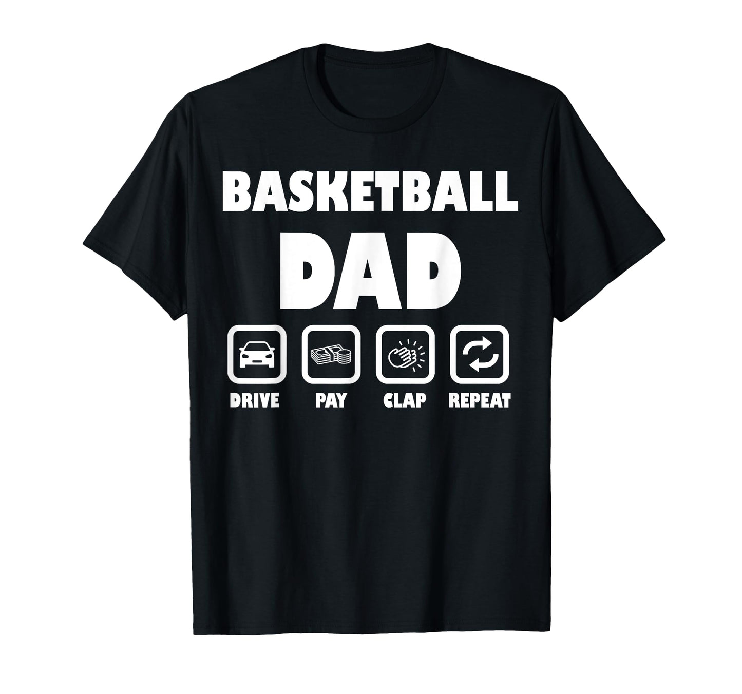 Basketball Dad Sport Supporting Dad T-Shirt - Novelty Apparel Men Women - T-Shirt, Sweatshirt, Hoodie