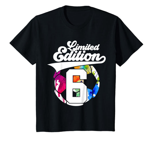 6 Years Soccer 6Th Birthday T-Shirt - Graphic Print for Adults - T-Shirt, Sweatshirt, Hoodie