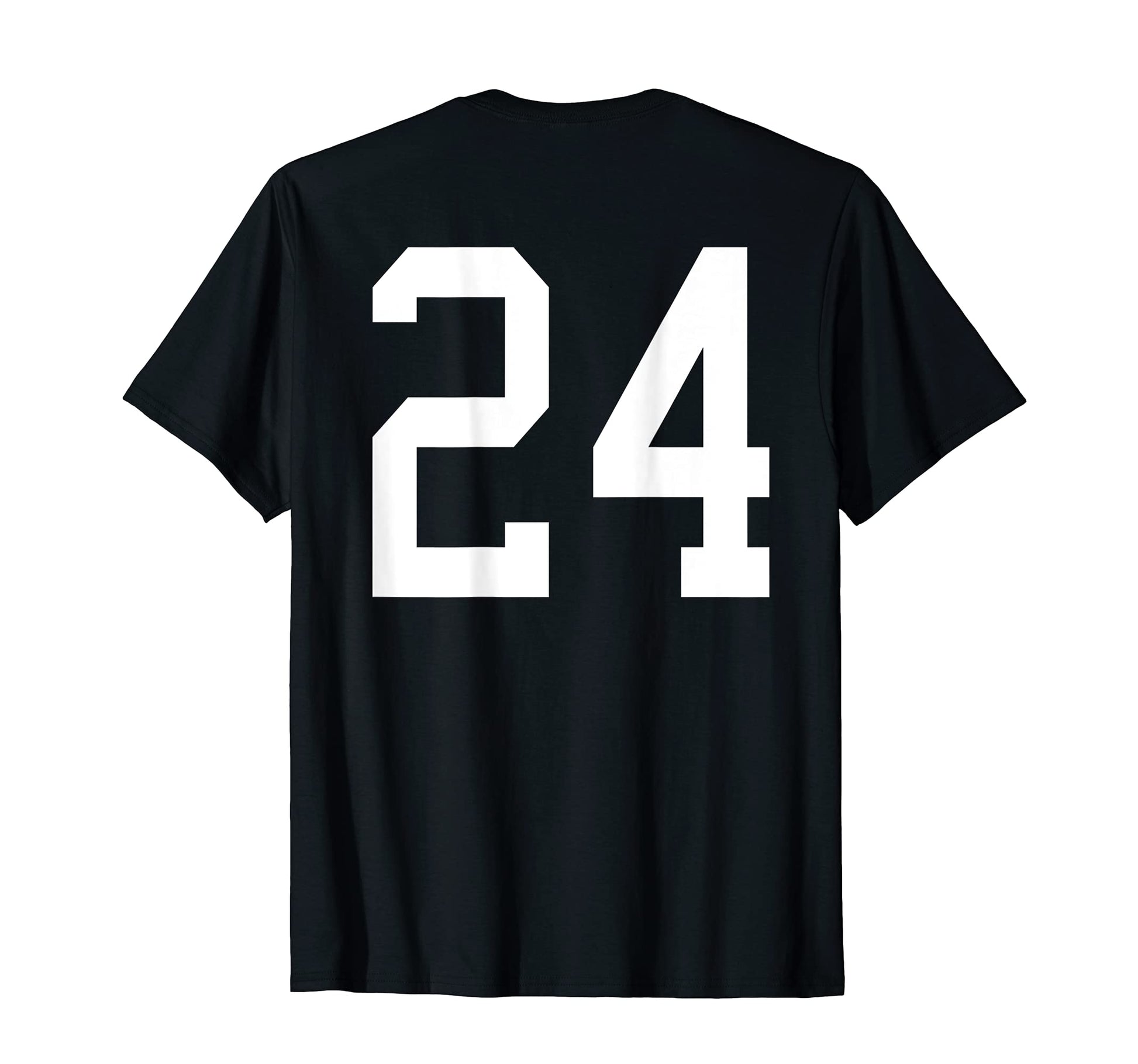 Number 24 Back Soccer Training T-Shirt - Novelty Apparel Men Women - T-Shirt, Sweatshirt, Hoodie