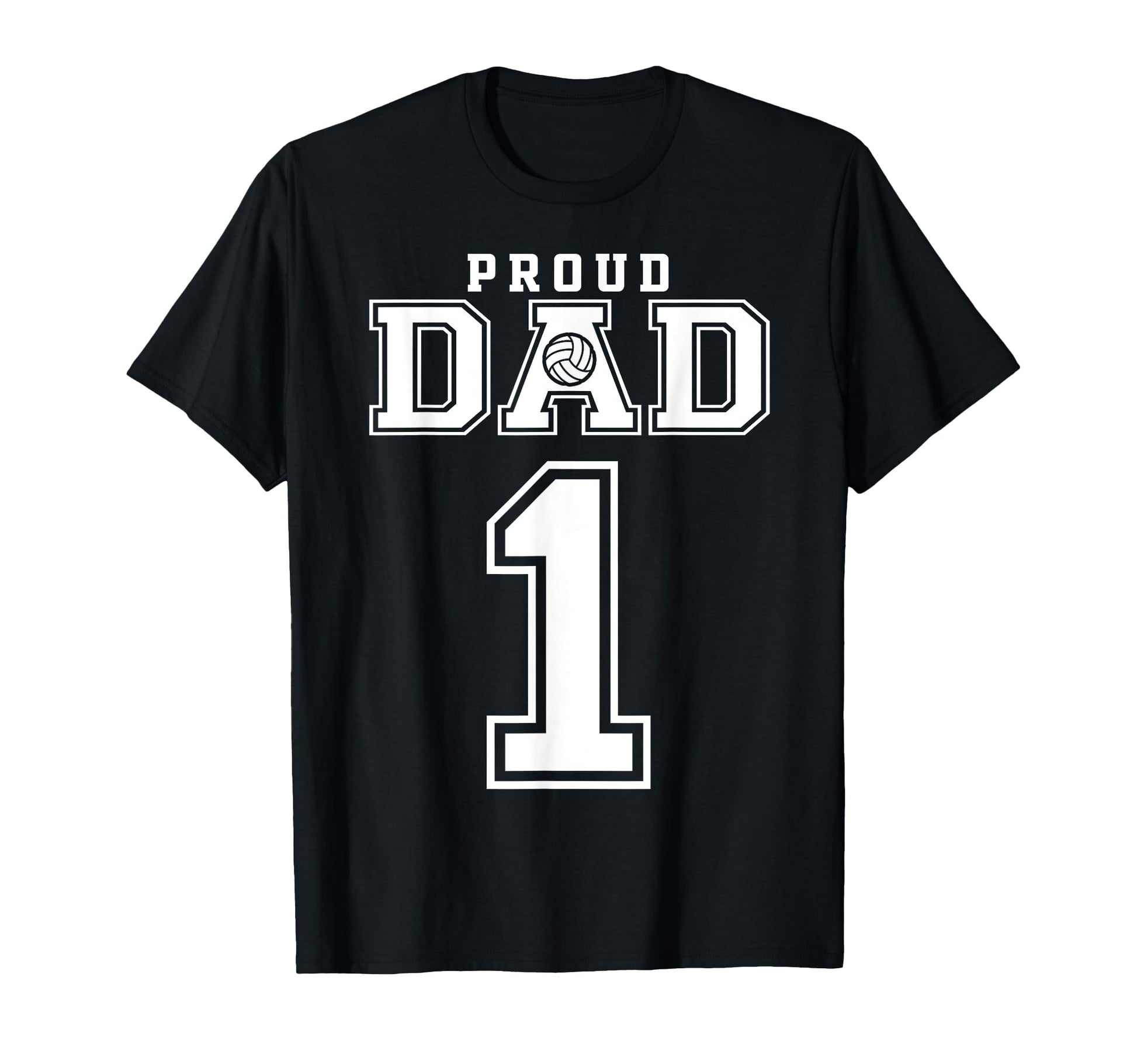 Custom Proud Volleyball Dad Number 1 T-Shirt - Aesthetic Graphic Unisex - T-Shirt, Sweatshirt, Hoodie