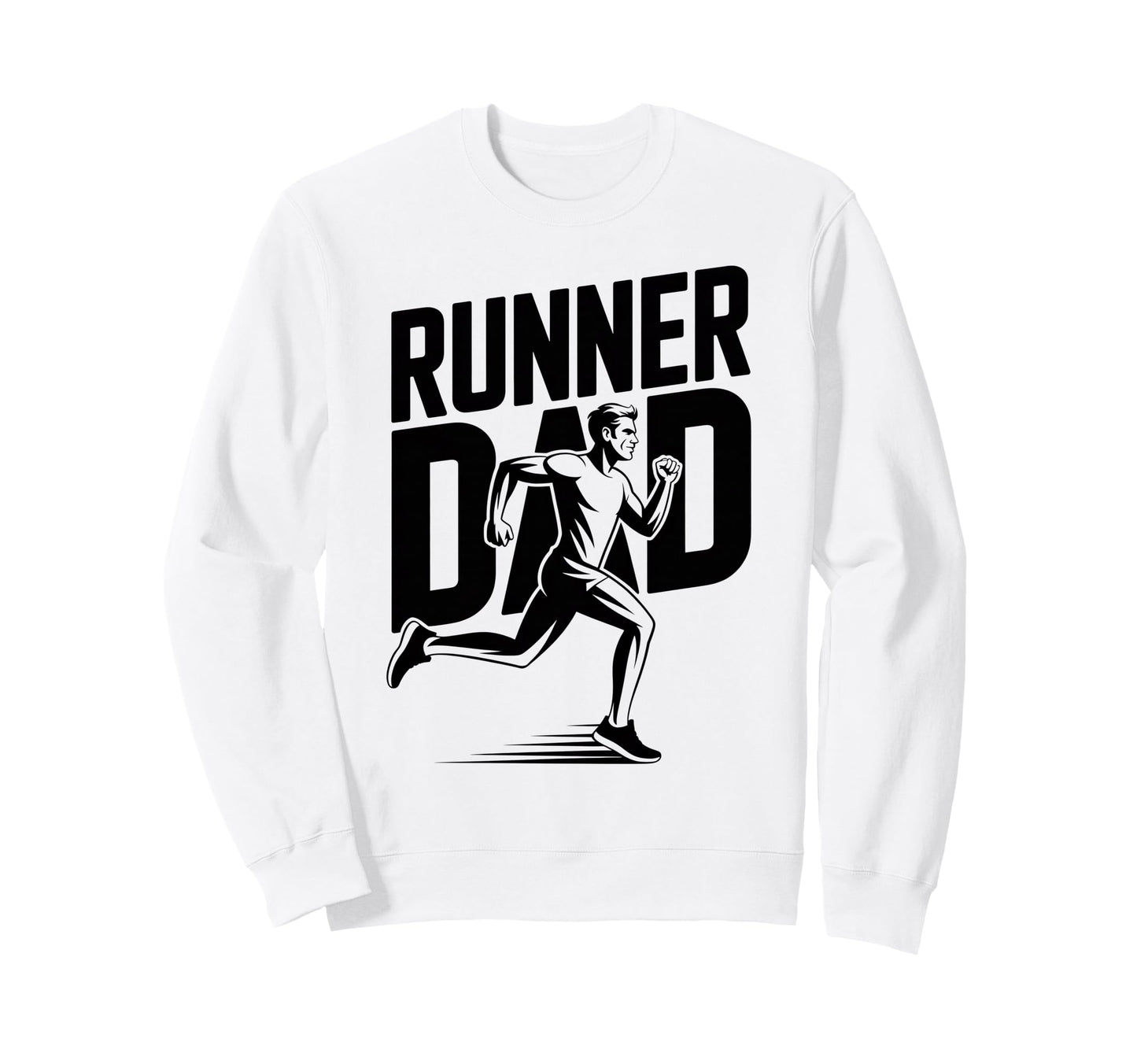 Runner Dad Running Lover Sports Sweatshirt - Graphic Print Men Women - T-Shirt, Sweatshirt, Hoodie