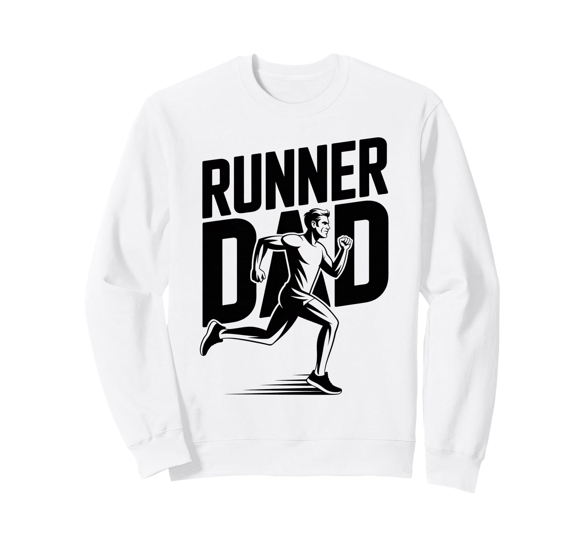 Runner Dad Running Lover Sports Sweatshirt - Graphic Print Men Women - T-Shirt, Sweatshirt, Hoodie