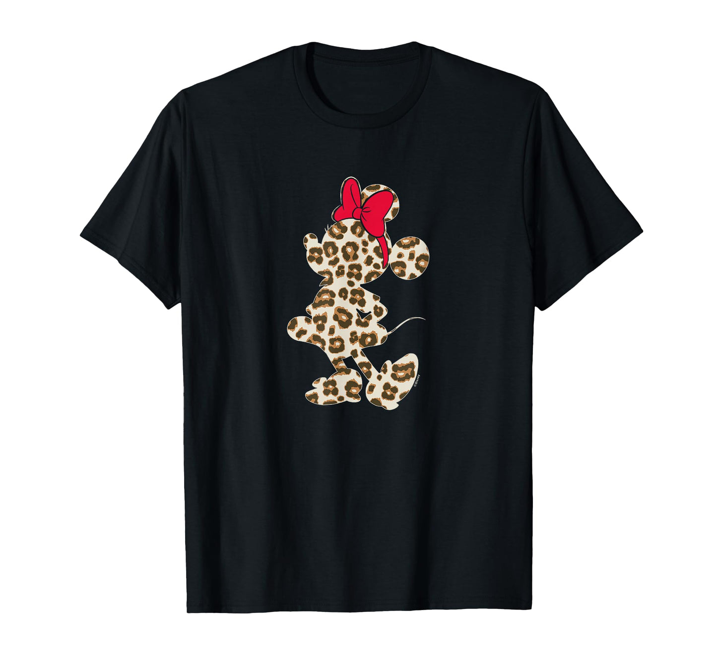 Minnie Mouse Leopard Silhouette Fill T-Shirt - Aesthetic Graphic Unisex - T-Shirt, Sweatshirt, Hoodie