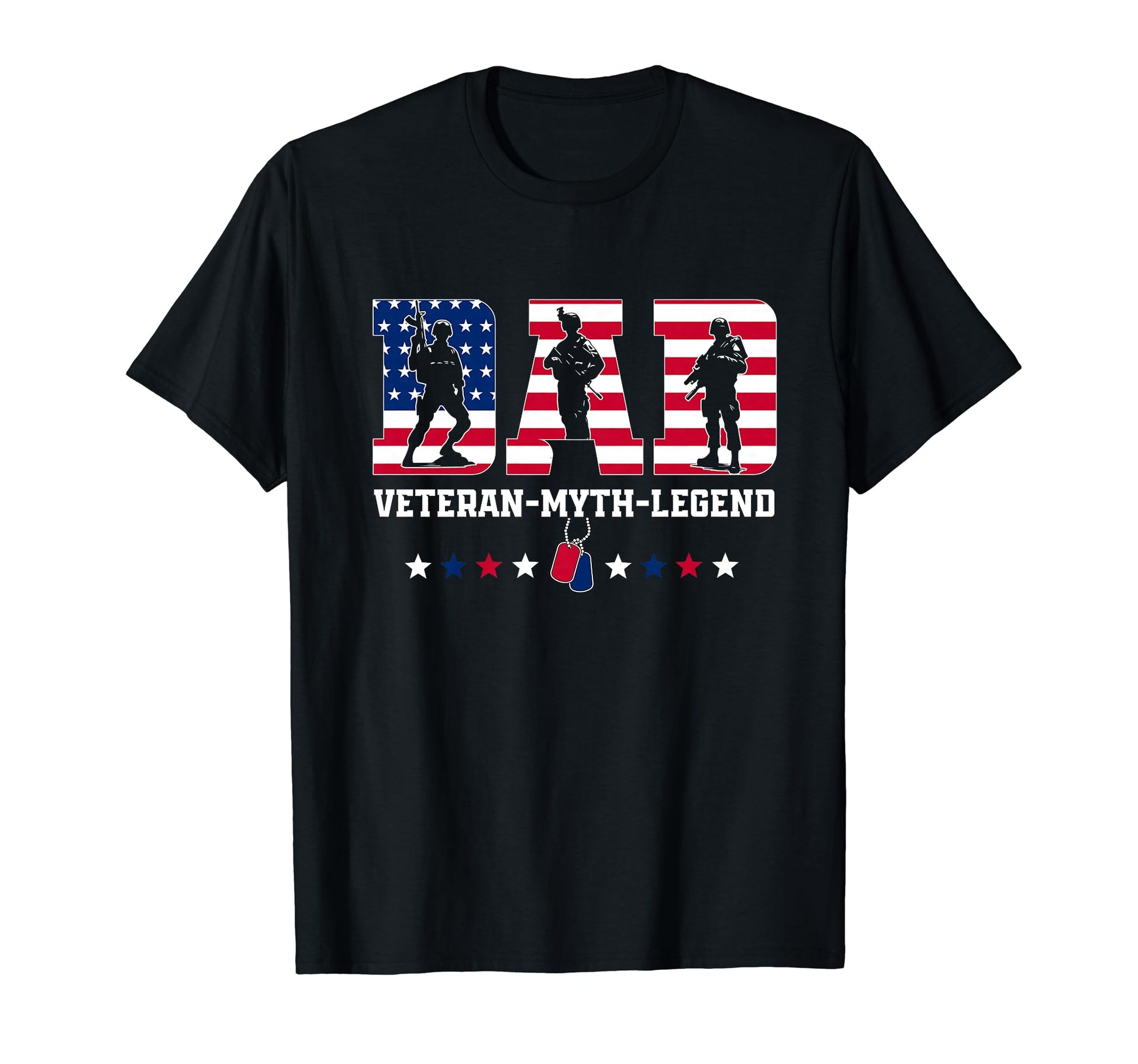 Dad Veteran Myth Legend Dad Veteran T-Shirt - Graphic Print for Adults - T-Shirt, Sweatshirt, Hoodie