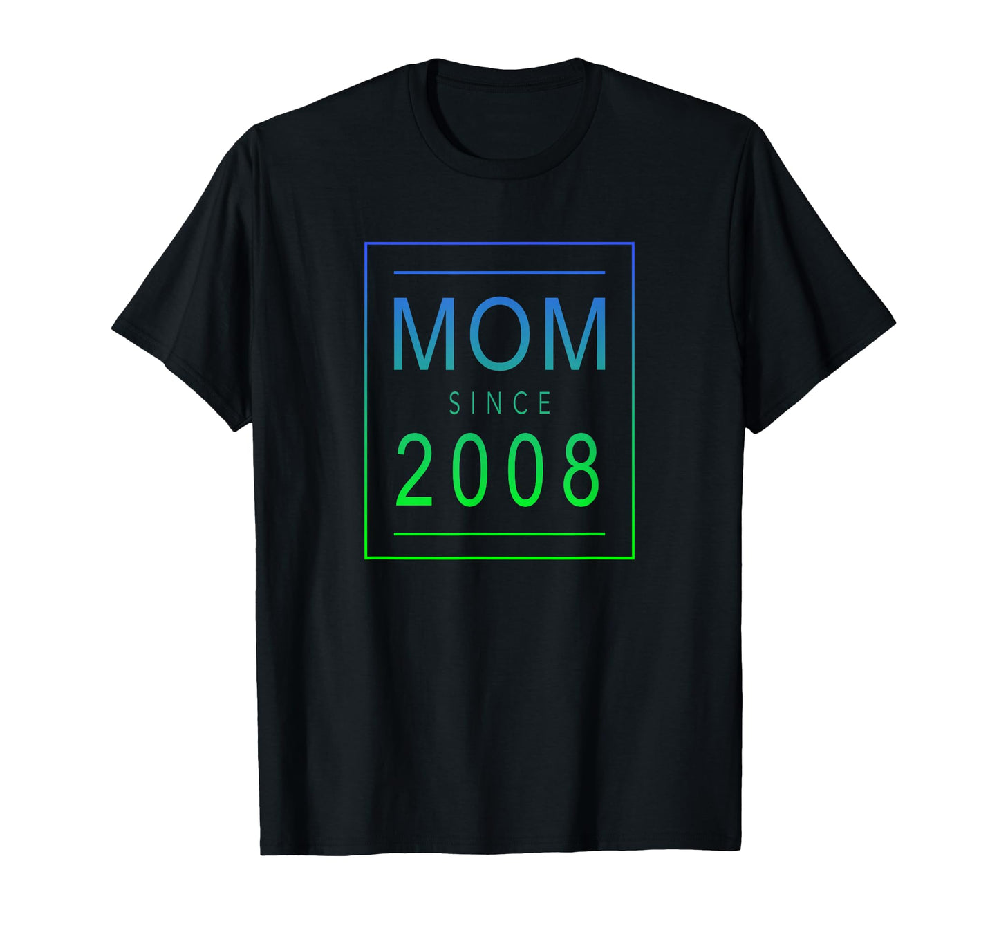 Mom Since 2008 Mothers Day Aesthetic T-Shirt - Graphic Print for Adults - T-Shirt, Sweatshirt, Hoodie