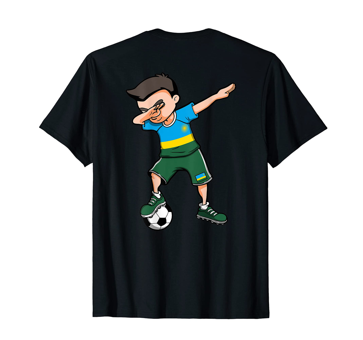 Dabbing Soccer Rwanda Jersey Rwandan T-Shirt - Trendy Graphic for Adults - T-Shirt, Sweatshirt, Hoodie