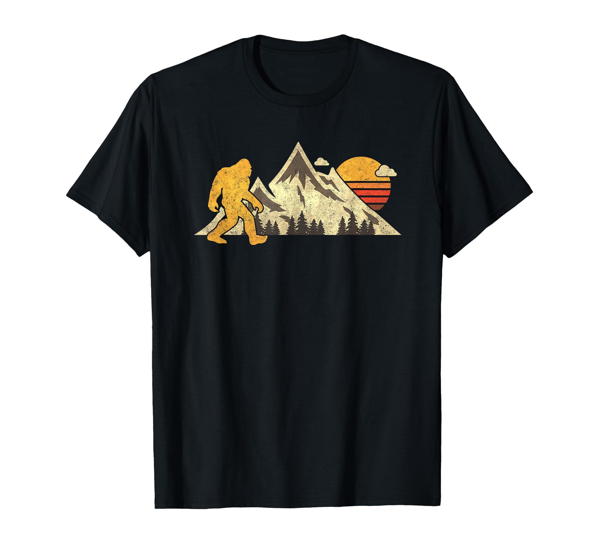Bigfoot Mountain Sun Sasquatch T-Shirt - Streetwear Style Men Women - T-Shirt, Sweatshirt, Hoodie