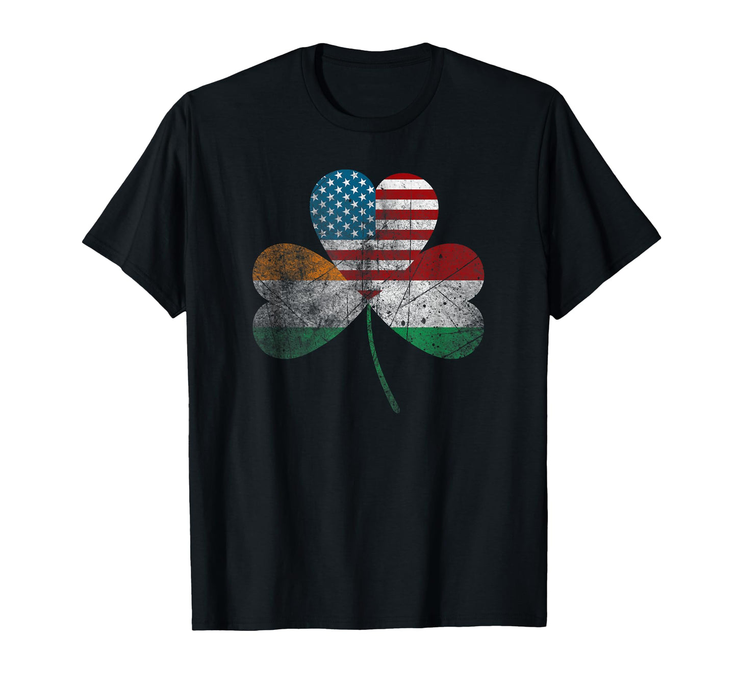 Half Irish Half Italian American Flag T-Shirt - Graphic Print Men Women - T-Shirt, Sweatshirt, Hoodie