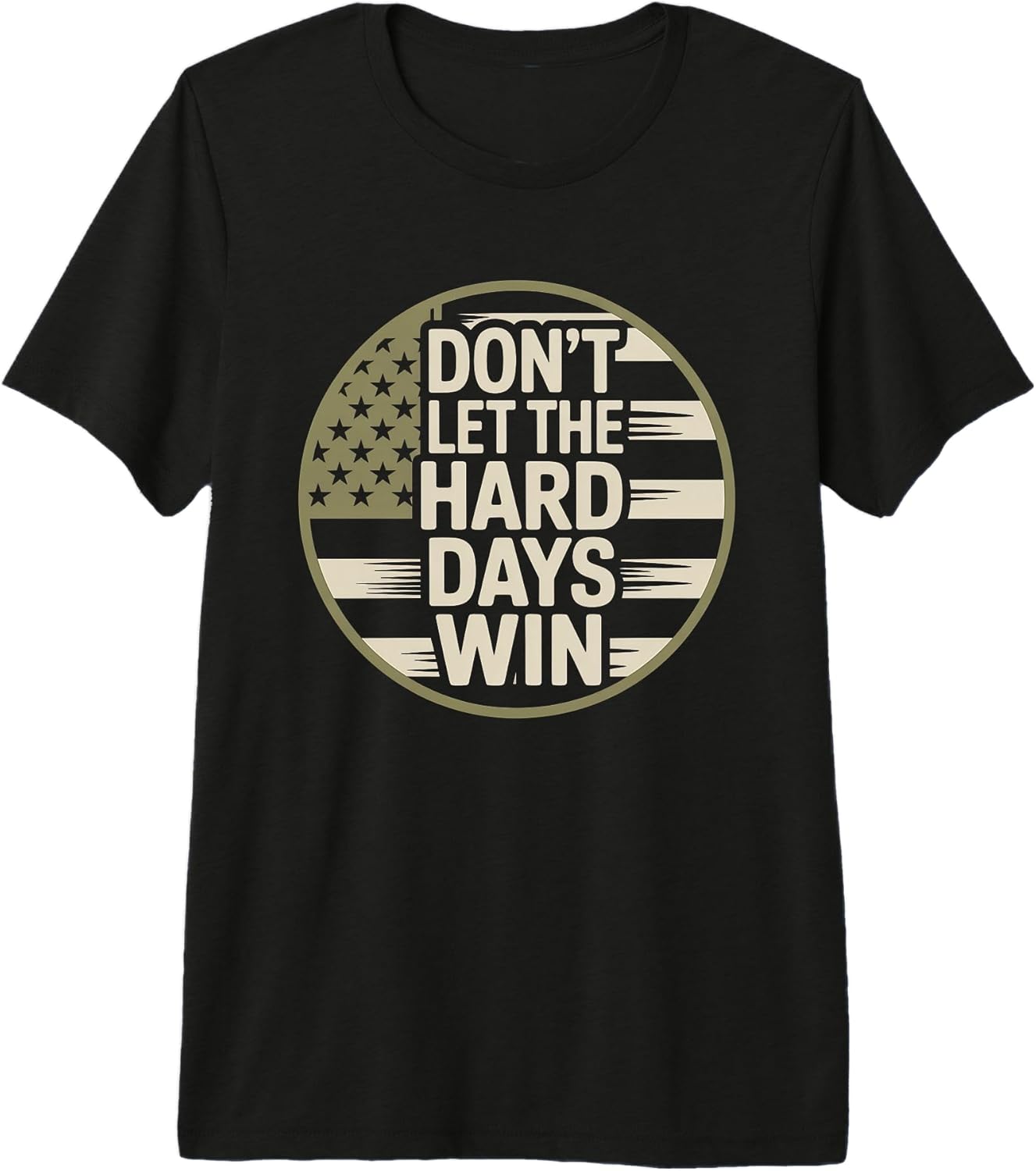 Don't Let The Hard Days Win Vintage American Flag Unisex T-shirt, Sweatshirt, Hoodie, Long Sleeve Tee - T-Shirt, Sweatshirt, Hoodie