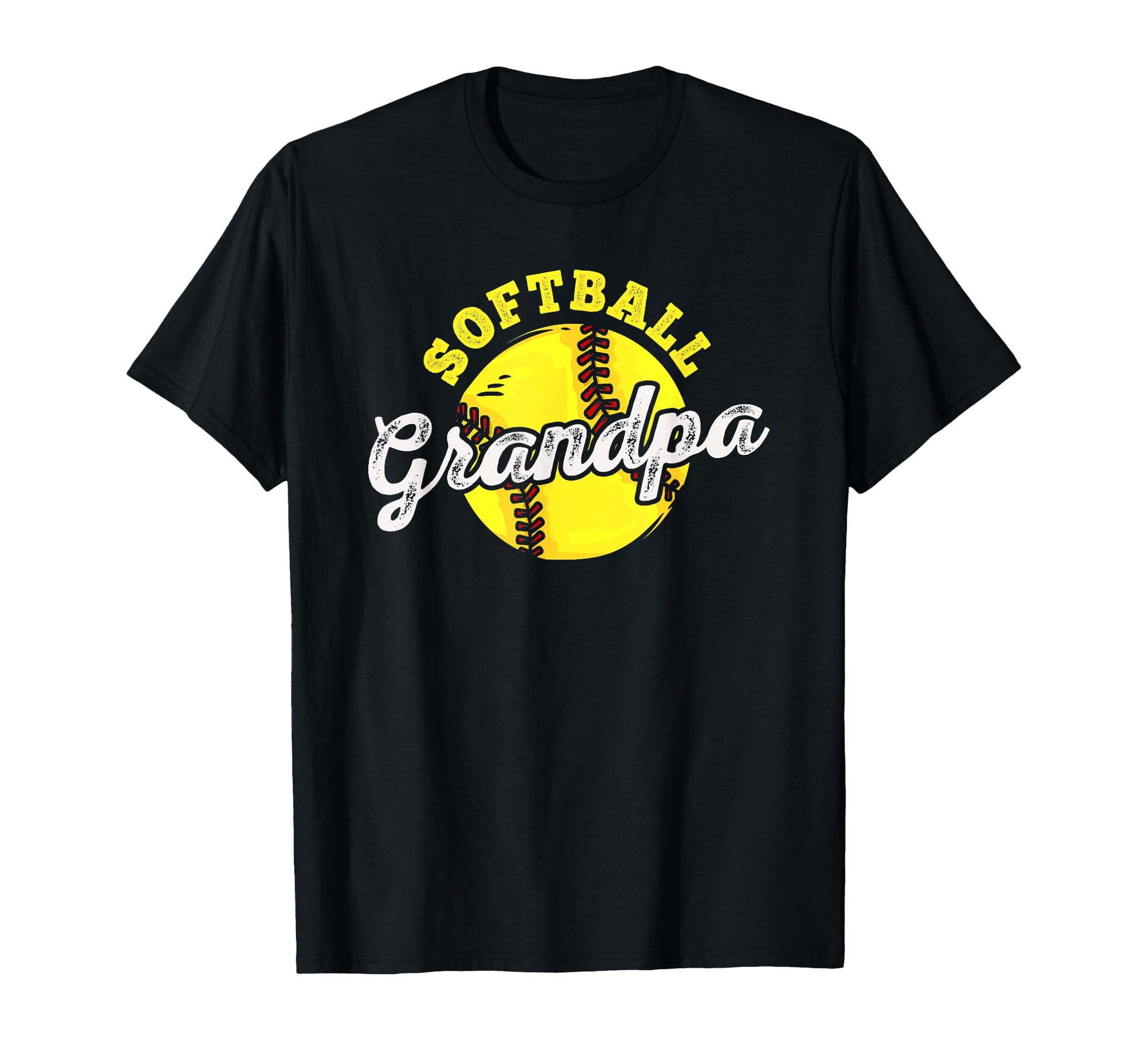 Softball Grandpa Grandfather Fathers Day T-Shirt - Graphic Print Men Women - T-Shirt, Sweatshirt, Hoodie
