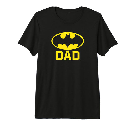 Batman Bat Dad Tri Blend T-Shirt - Casual Everyday Wear Men Women - T-Shirt, Sweatshirt, Hoodie