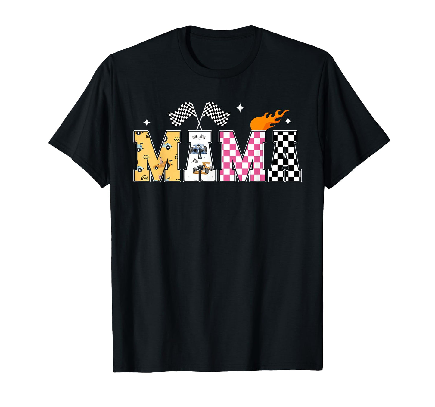 Mama Pit Crew Racing Car Birthday T-Shirt - Fun Novelty Design Men Women - T-Shirt, Sweatshirt, Hoodie