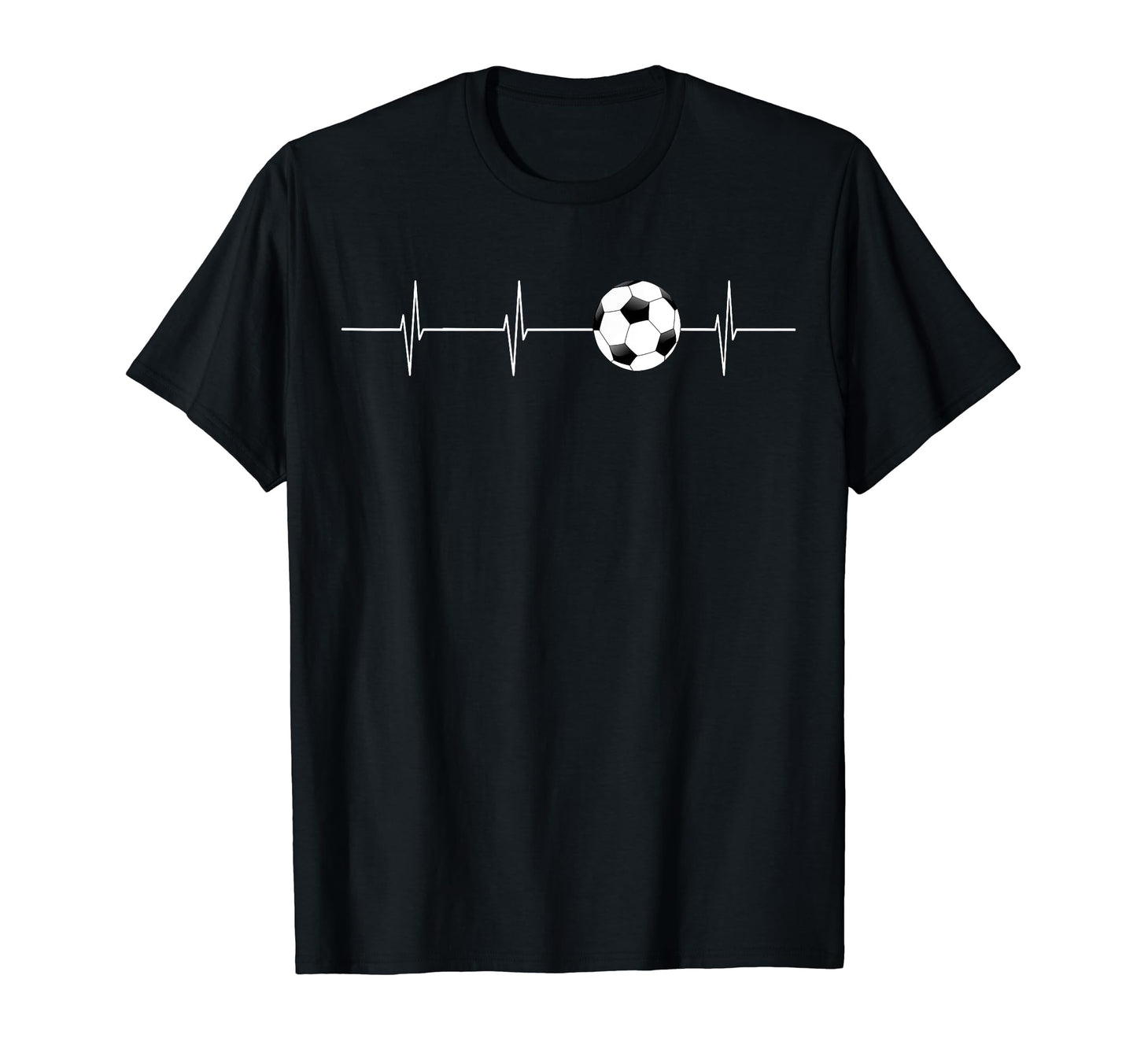 Soccer Ekg Heartbeat Love Sports T-Shirt - Casual Everyday Wear for Adults - T-Shirt, Sweatshirt, Hoodie
