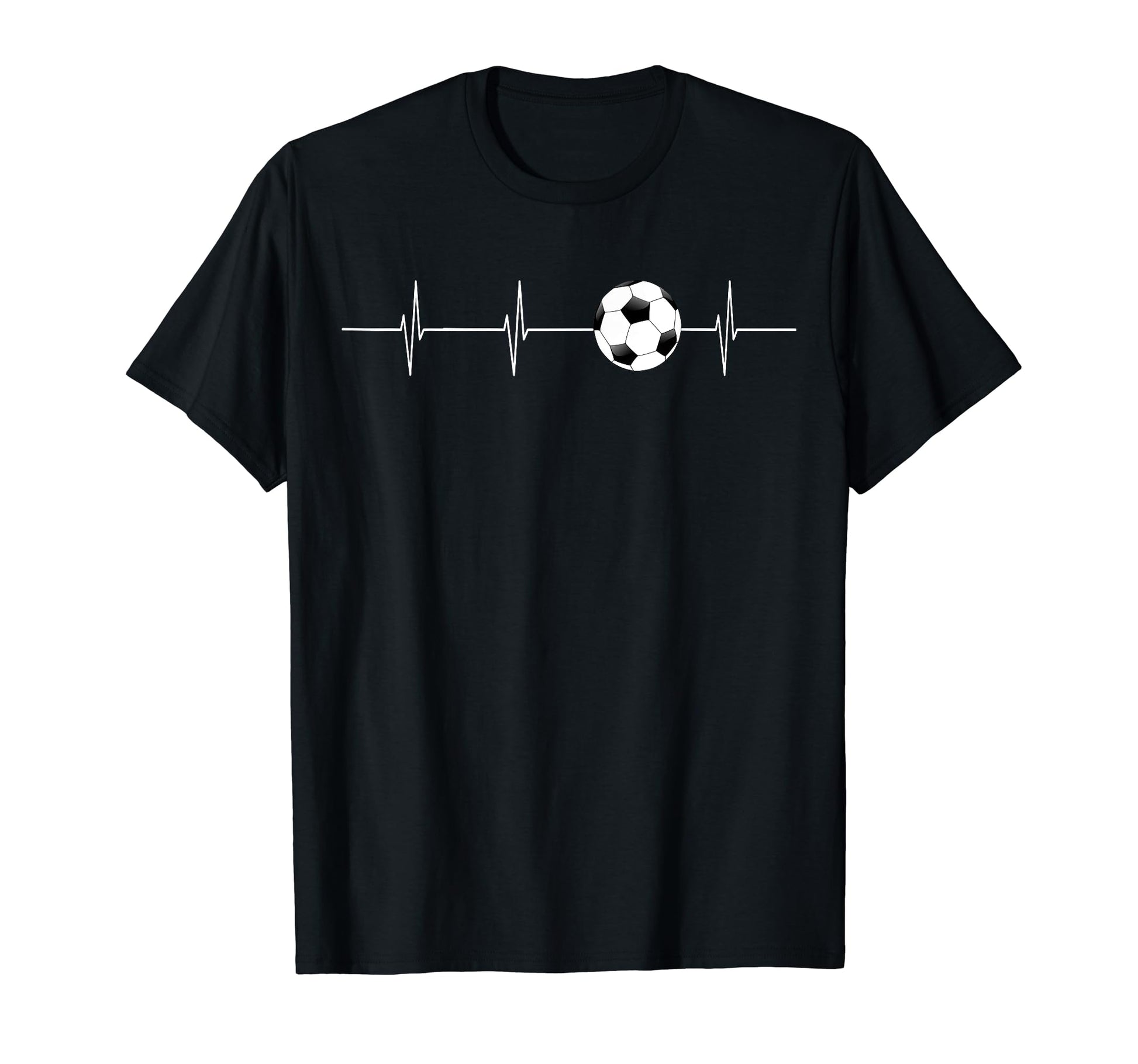 Soccer Ekg Heartbeat Love Sports T-Shirt - Casual Everyday Wear for Adults - T-Shirt, Sweatshirt, Hoodie