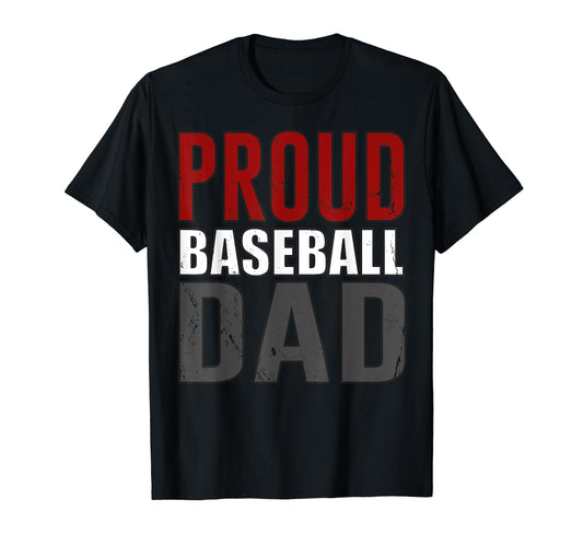 Awesome Distressed Proud Baseball Dad T-Shirt - Streetwear Style Men Women - T-Shirt, Sweatshirt, Hoodie