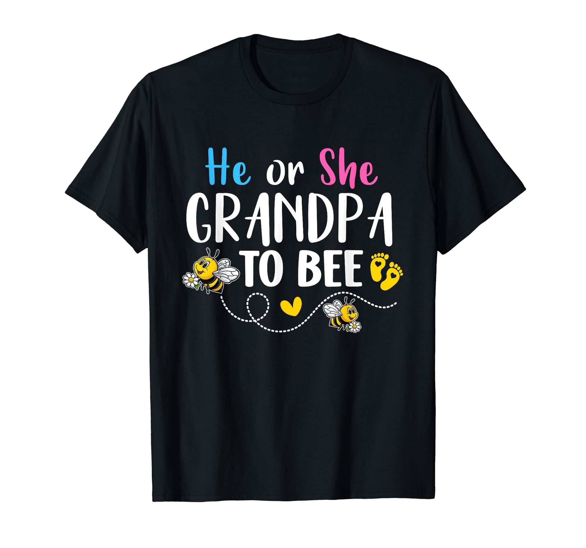 He Or She Grandpa To Bee Gender T-Shirt - Aesthetic Graphic Men Women - T-Shirt, Sweatshirt, Hoodie