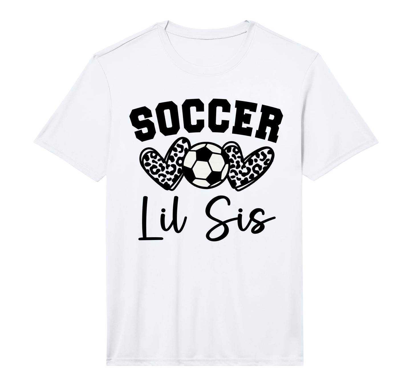 Soccer Lil Sis Matching Family T-Shirt - Custom Art Print for Adults - T-Shirt, Sweatshirt, Hoodie