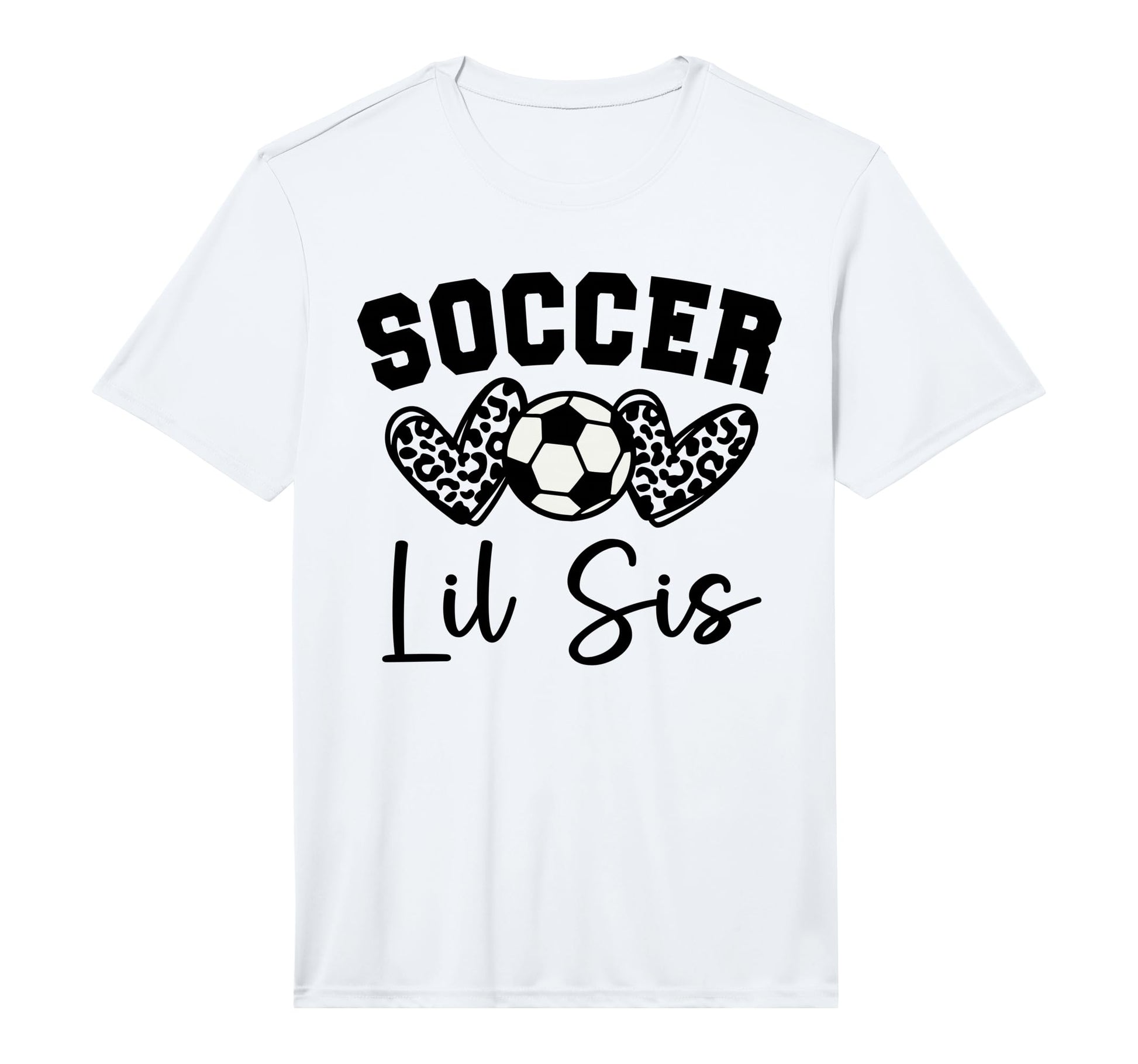 Soccer Lil Sis Matching Family T-Shirt - Custom Art Print for Adults - T-Shirt, Sweatshirt, Hoodie