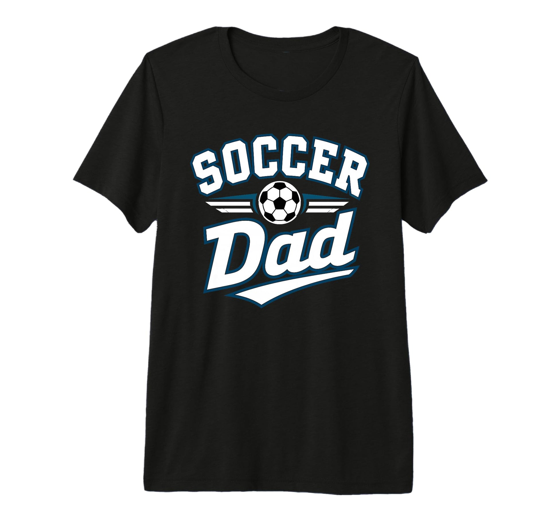Soccer Dad Funny Athletic Lettering T-Shirt - Minimalist Print Unisex - T-Shirt, Sweatshirt, Hoodie