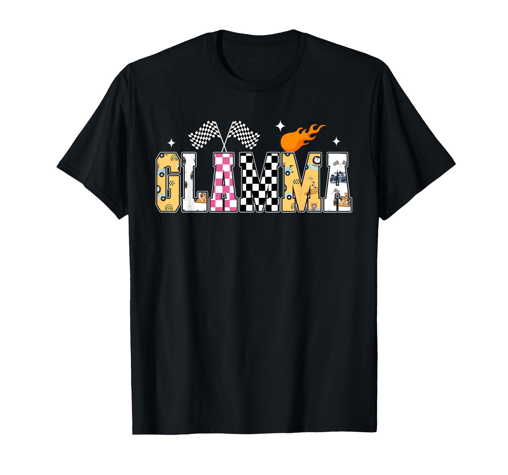 Glamma Pit Crew Racing Car T-Shirt - Casual Everyday Wear for Adults - T-Shirt, Sweatshirt, Hoodie