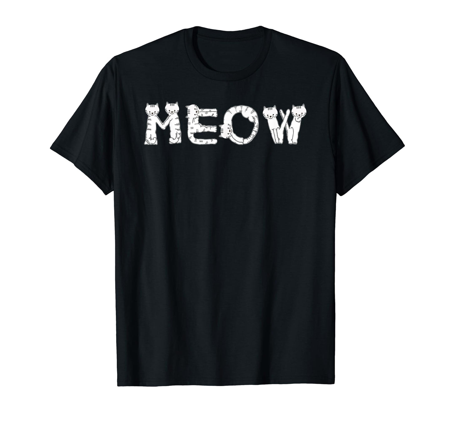 Meow Cat Kitty Funny Cats Mom Pet Cat T-Shirt - Aesthetic Graphic Unisex - T-Shirt, Sweatshirt, Hoodie