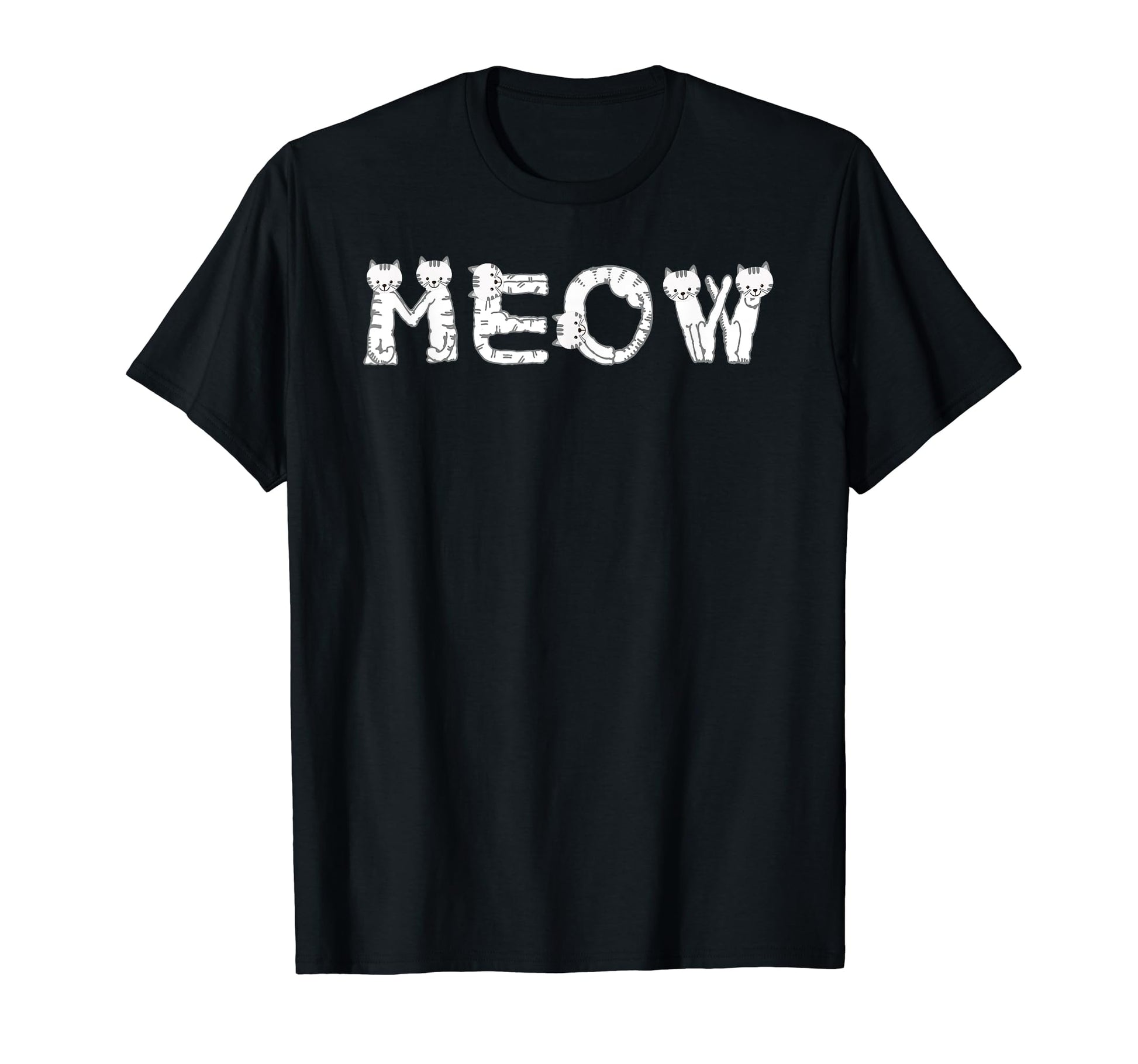 Meow Cat Kitty Funny Cats Mom Pet Cat T-Shirt - Aesthetic Graphic Unisex - T-Shirt, Sweatshirt, Hoodie