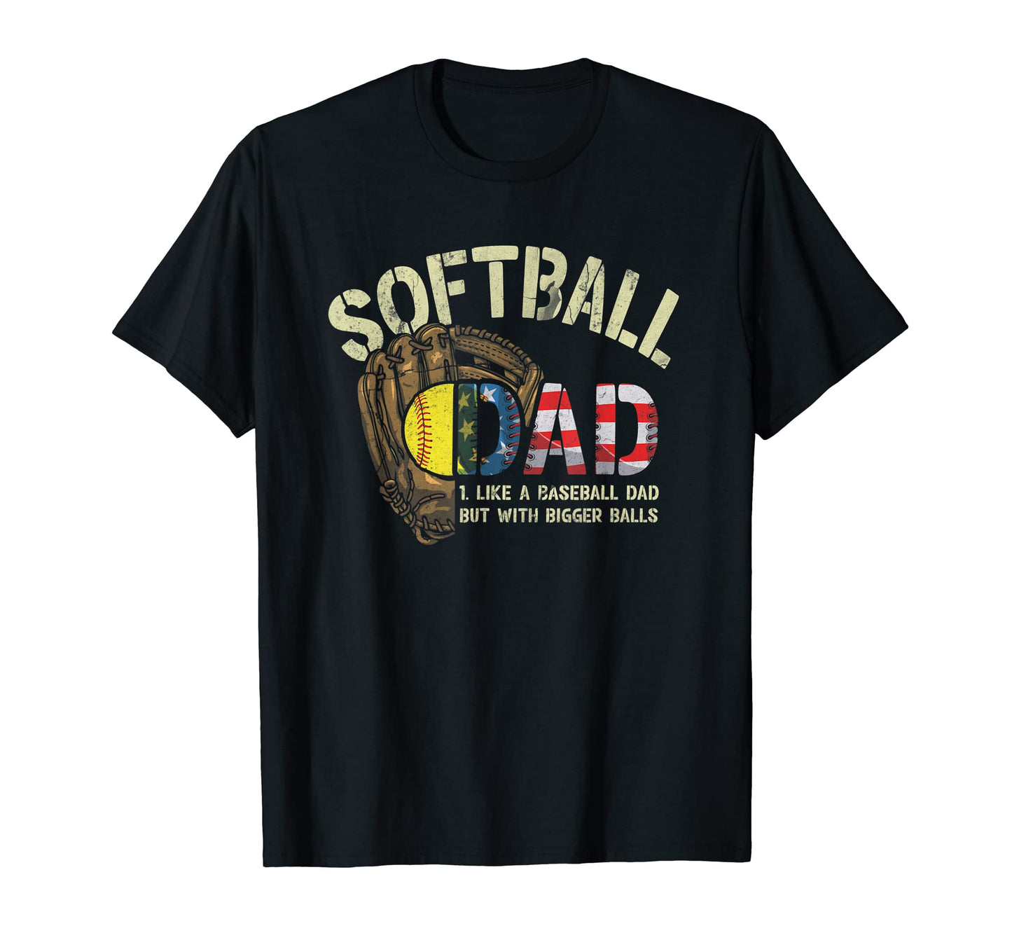Softball Dad Like Baseball Dad But T-Shirt - Minimalist Print Unisex - T-Shirt, Sweatshirt, Hoodie