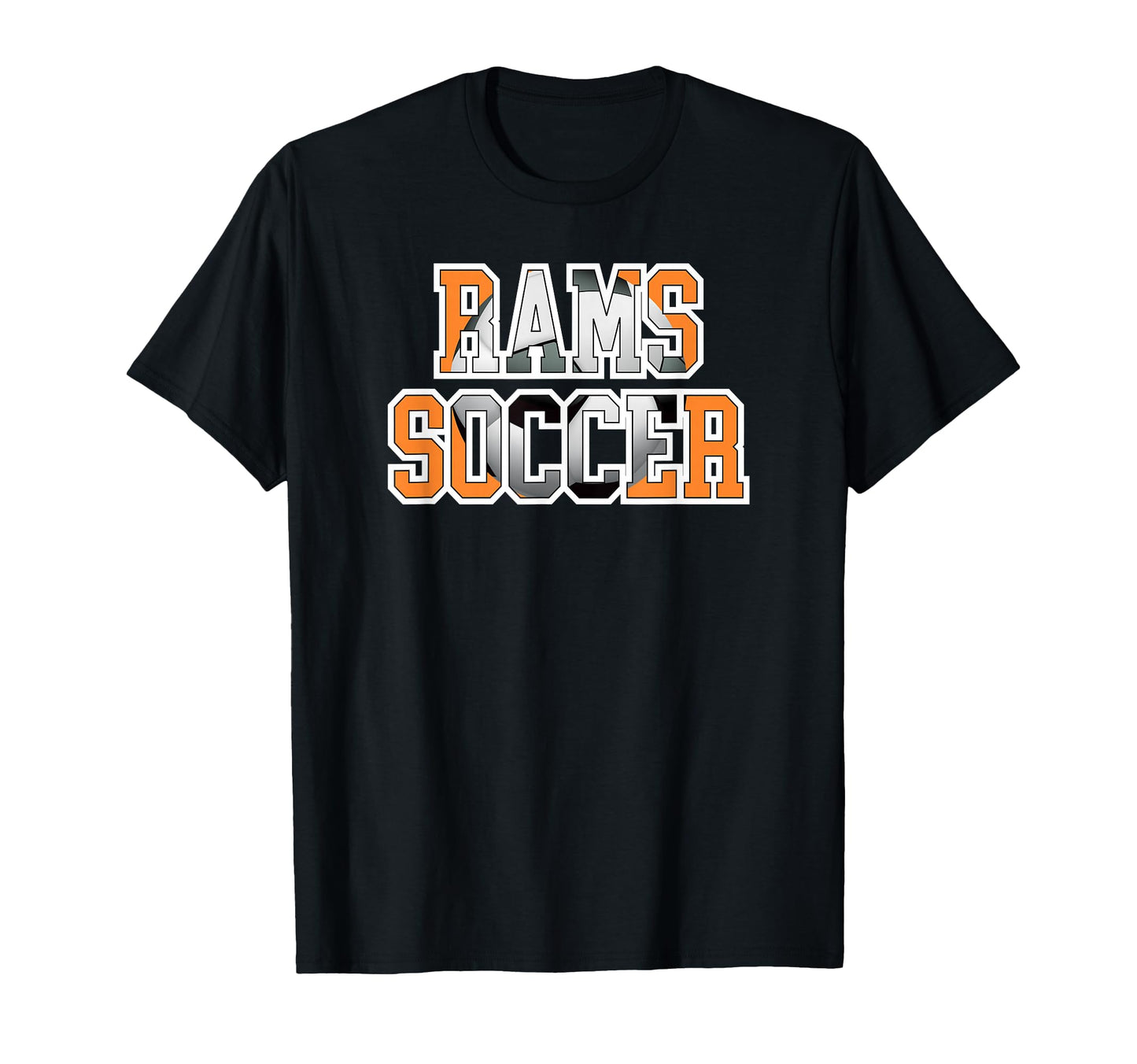 Rams Soccer Mom Game Day Mascot Orange T-Shirt - Fun Novelty Design Unisex - T-Shirt, Sweatshirt, Hoodie
