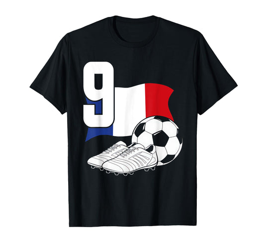 9 Soccer Birthday Gift Soccer Fan Sports T-Shirt - Streetwear Style Unisex - T-Shirt, Sweatshirt, Hoodie
