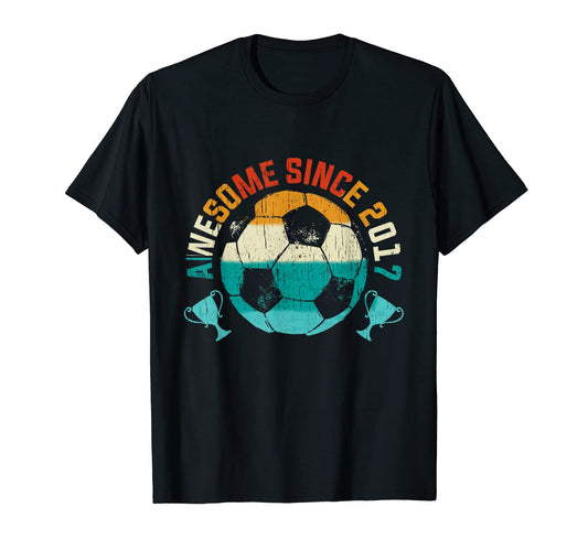 Awesome Since 2017 5Th Birthday 5 T-Shirt - Streetwear Style Men Women - T-Shirt, Sweatshirt, Hoodie