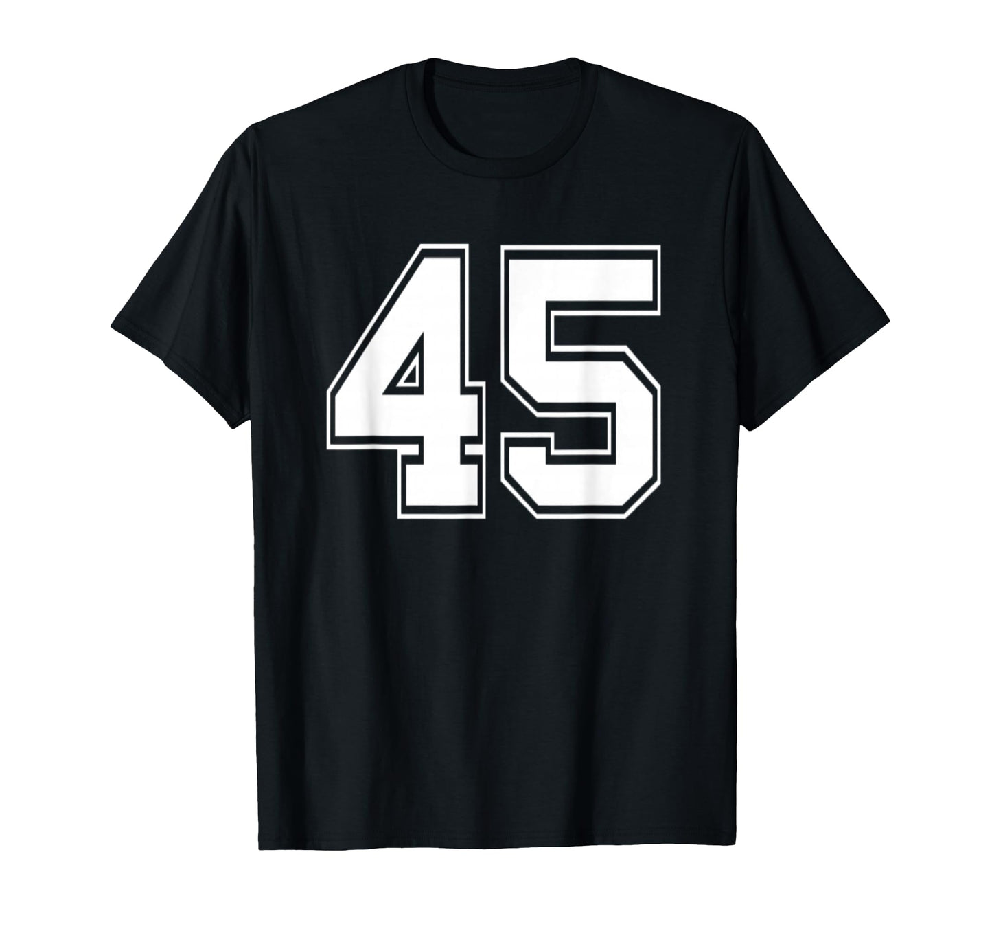 Number 45 Baseball Football Soccer T-Shirt - Aesthetic Graphic Unisex - T-Shirt, Sweatshirt, Hoodie