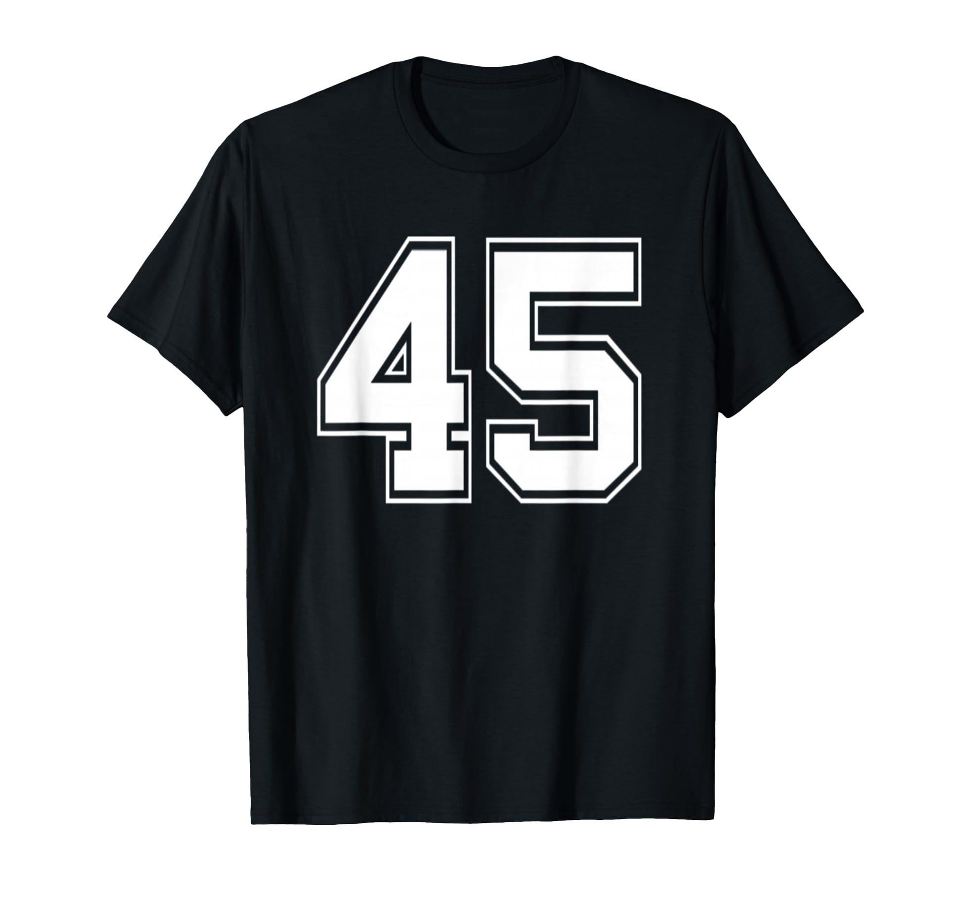 Number 45 Baseball Football Soccer T-Shirt - Aesthetic Graphic Unisex - T-Shirt, Sweatshirt, Hoodie