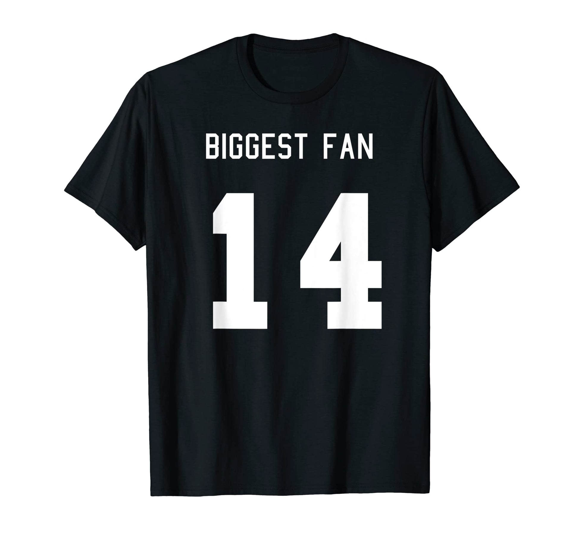 Number 14 Biggest Fan Sport Spirit T-Shirt - Streetwear Style for Adults - T-Shirt, Sweatshirt, Hoodie