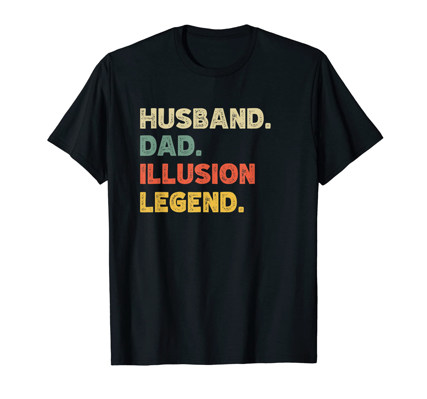 Mens Mens Funny Husband Dad Illusion T-Shirt - Minimalist Print Unisex - T-Shirt, Sweatshirt, Hoodie