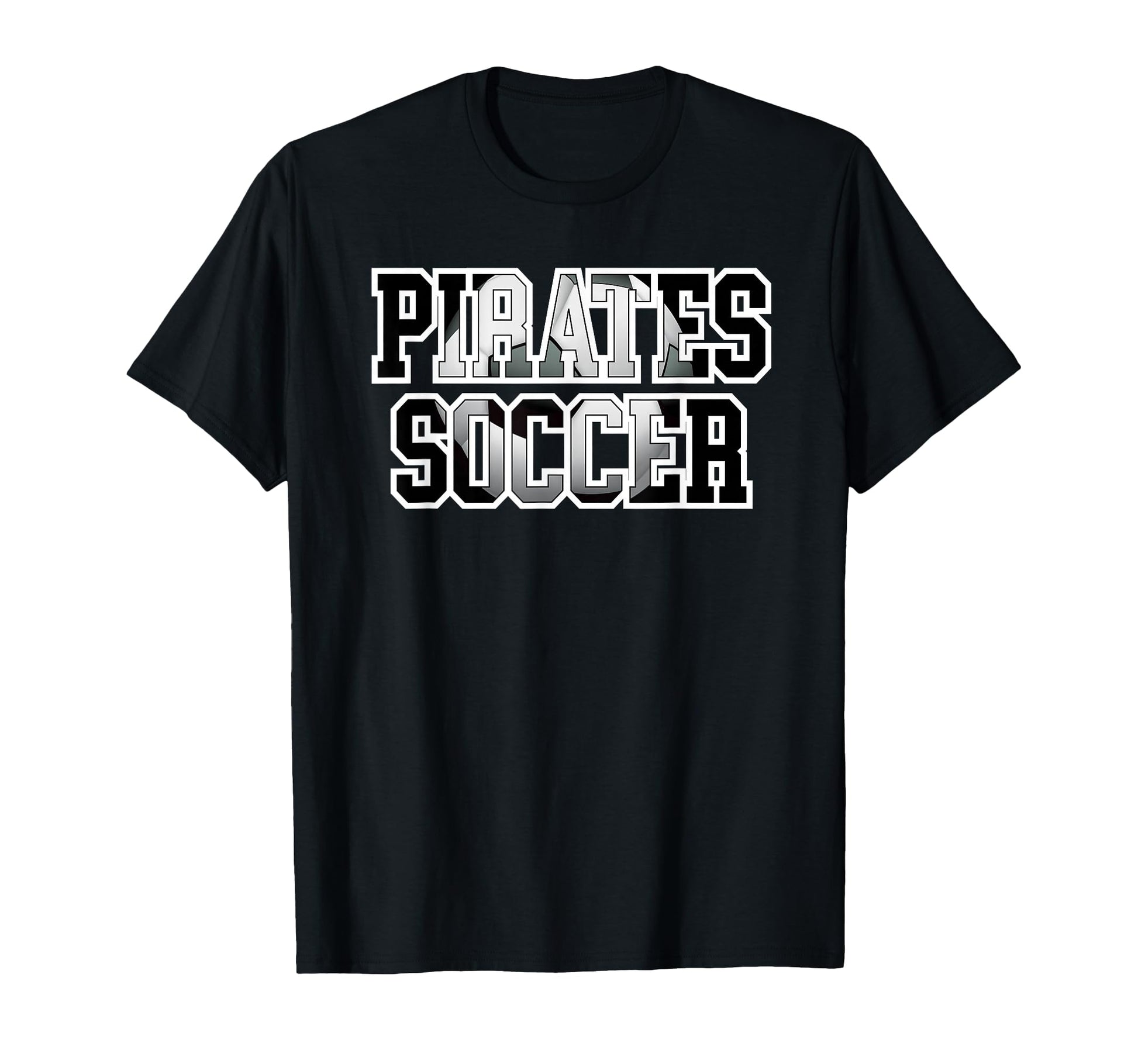 Pirates Soccer Ball School Spirit T-Shirt - Fun Novelty Design for Adults - T-Shirt, Sweatshirt, Hoodie