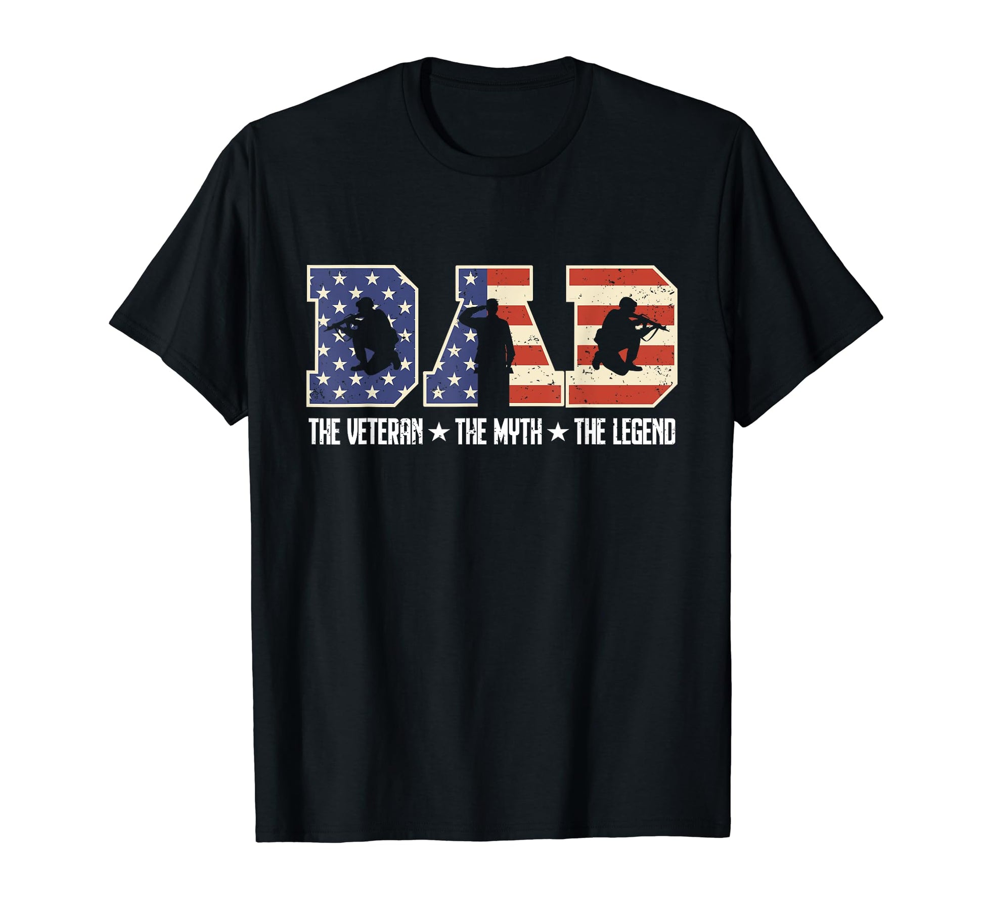 Dad Veteran Myth Legend Military Dad T-Shirt - Streetwear Style Men Women - T-Shirt, Sweatshirt, Hoodie