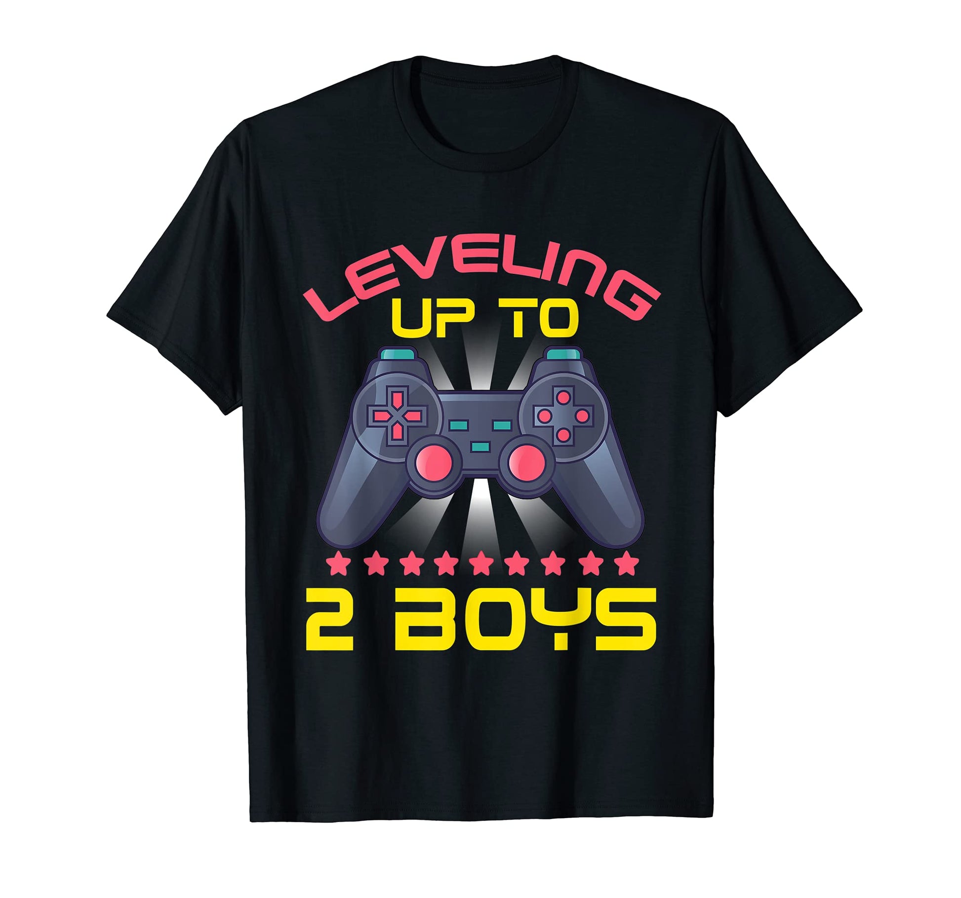 I Leveled Up To 2 Funny Mom Dad Gamer T-Shirt - Fun Novelty Design Unisex - T-Shirt, Sweatshirt, Hoodie