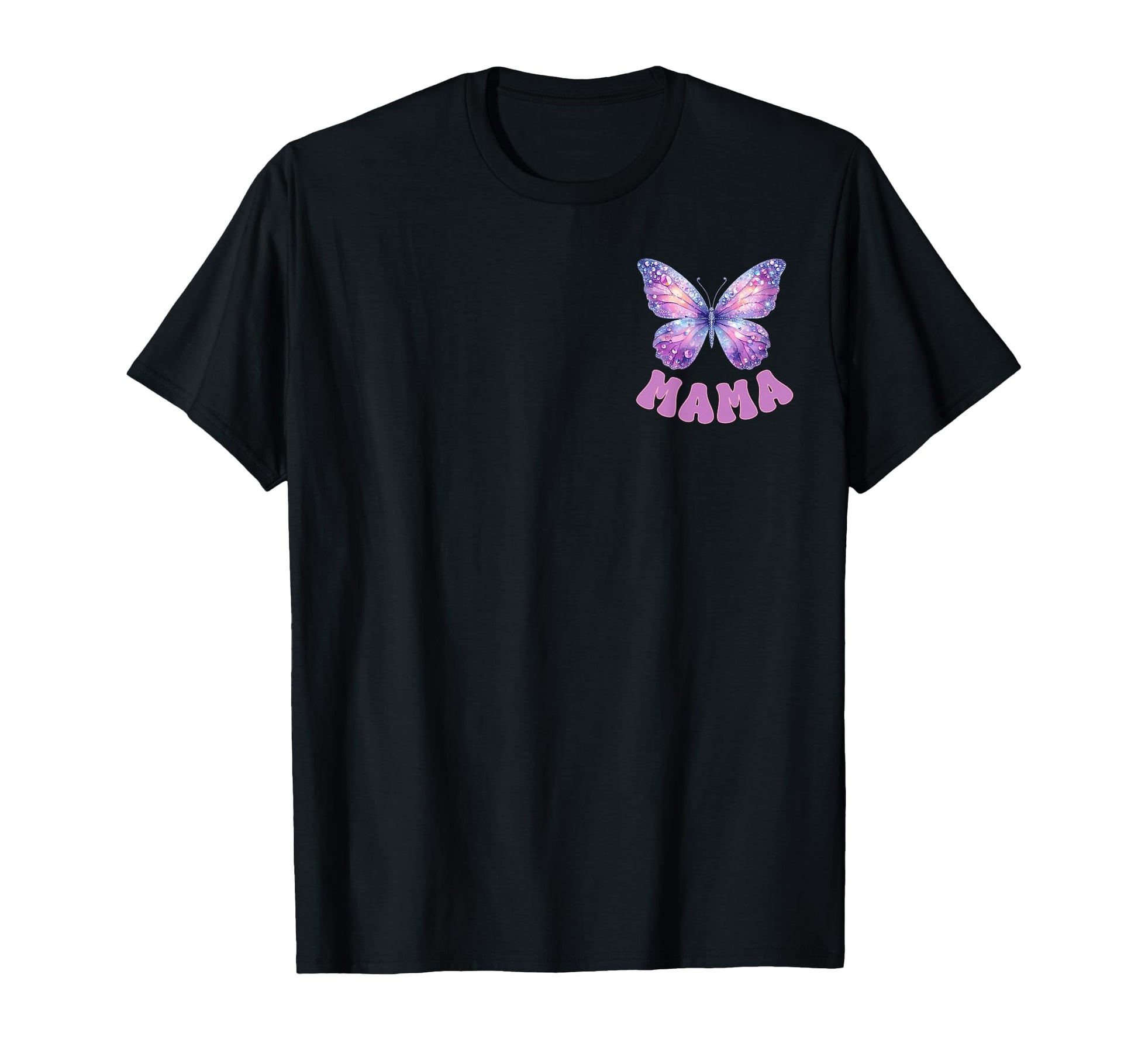 Mama Birthday Butterfly Party T-Shirt - Aesthetic Graphic for Adults - T-Shirt, Sweatshirt, Hoodie