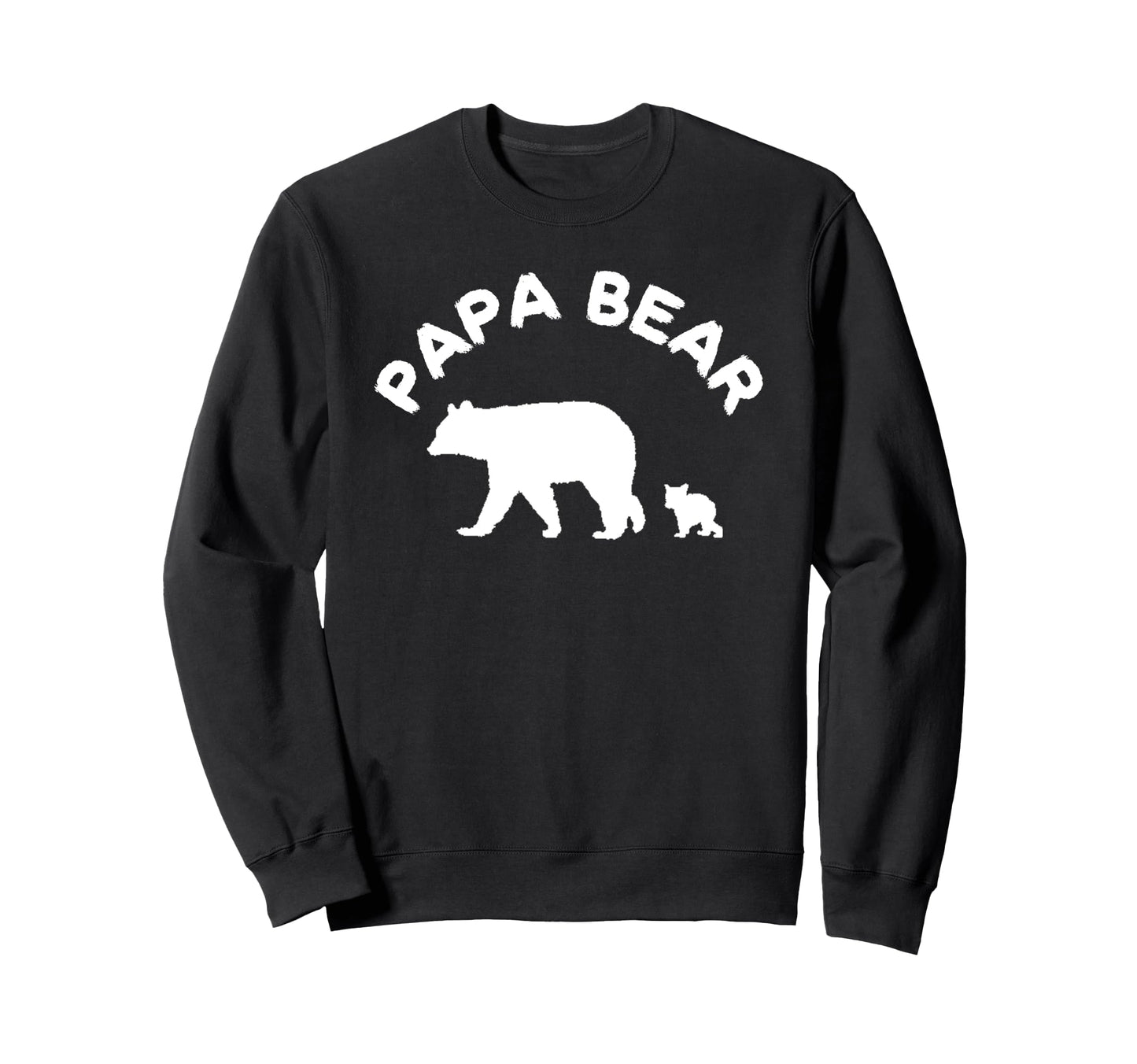 Papa Bear 1 One Cub Dad Father Gift Sweatshirt - Graphic Print Men Women - T-Shirt, Sweatshirt, Hoodie