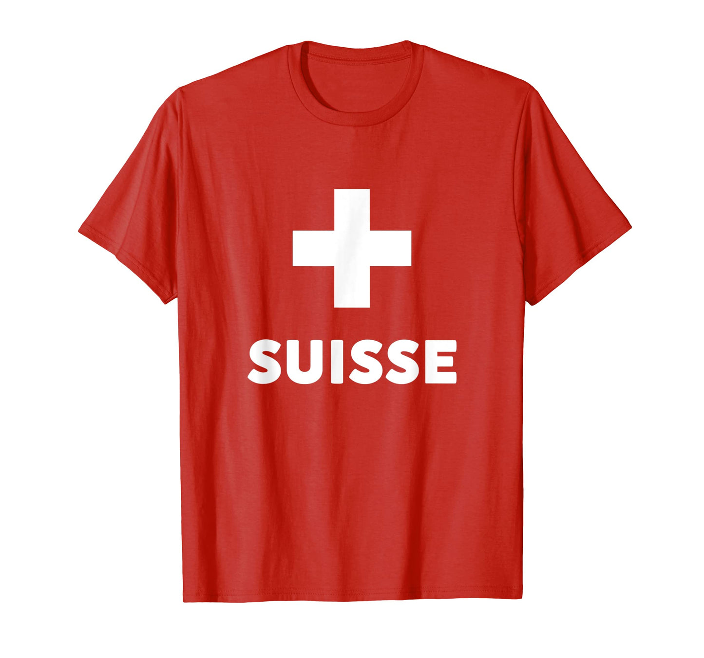 Switzerland Flag Suisse Swiss T-Shirt - Fun Novelty Design for Adults - T-Shirt, Sweatshirt, Hoodie