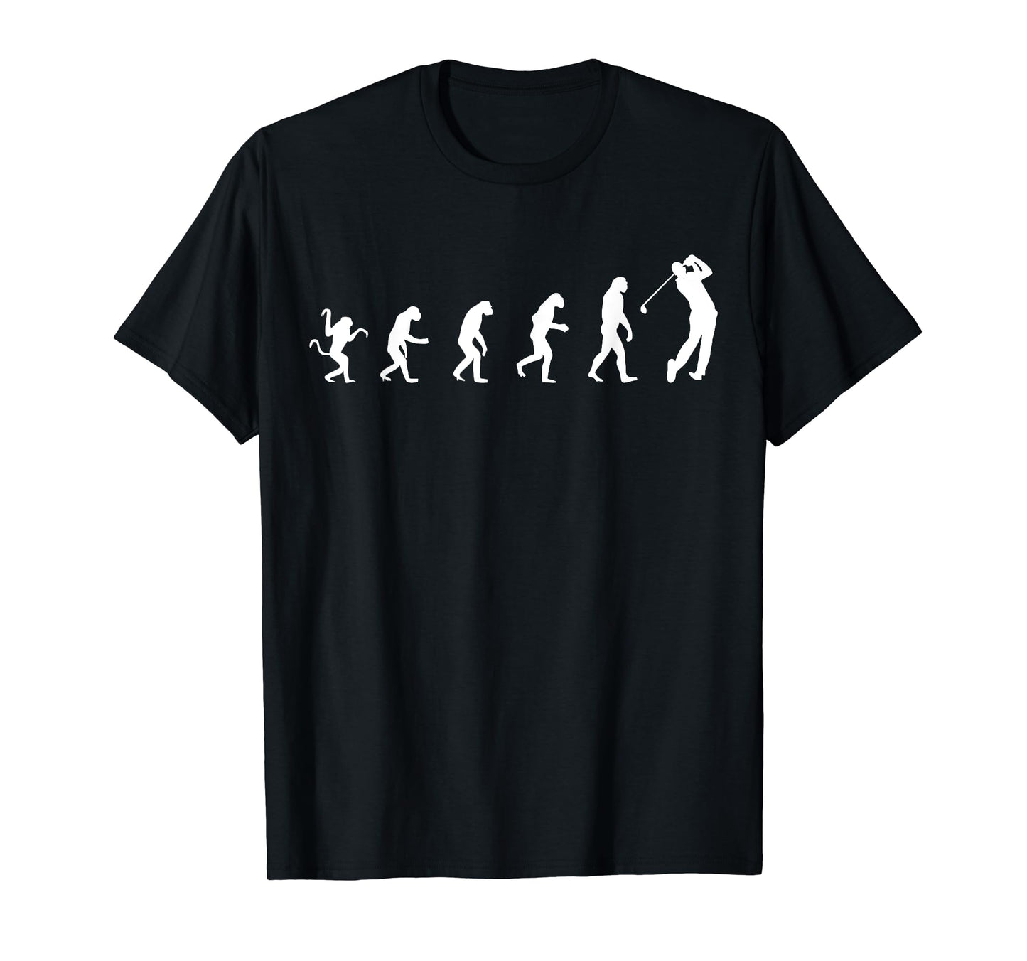Evolution Golfer Funny Golf Golfing T-Shirt - Minimalist Print Men Women - T-Shirt, Sweatshirt, Hoodie