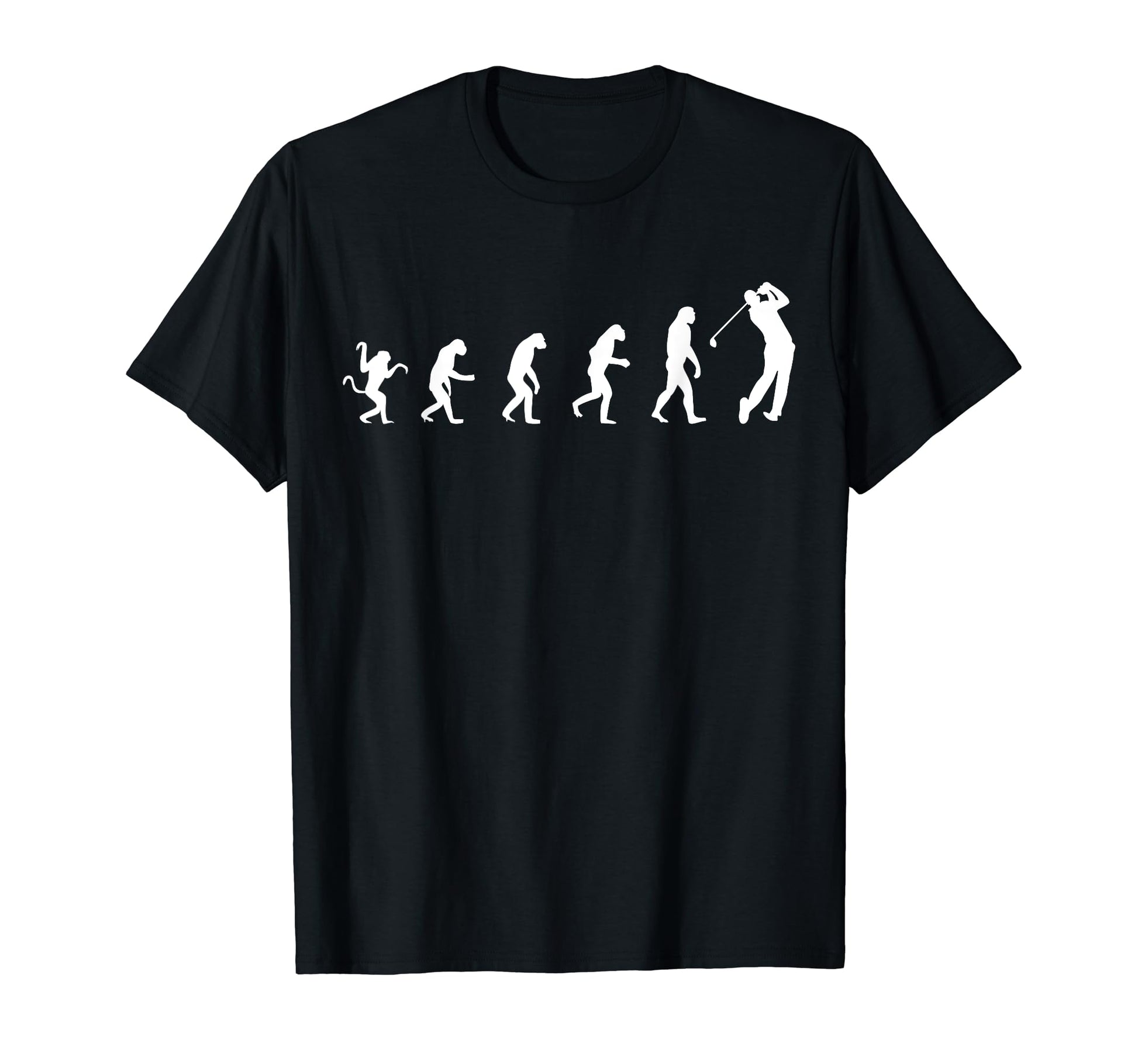 Evolution Golfer Funny Golf Golfing T-Shirt - Minimalist Print Men Women - T-Shirt, Sweatshirt, Hoodie