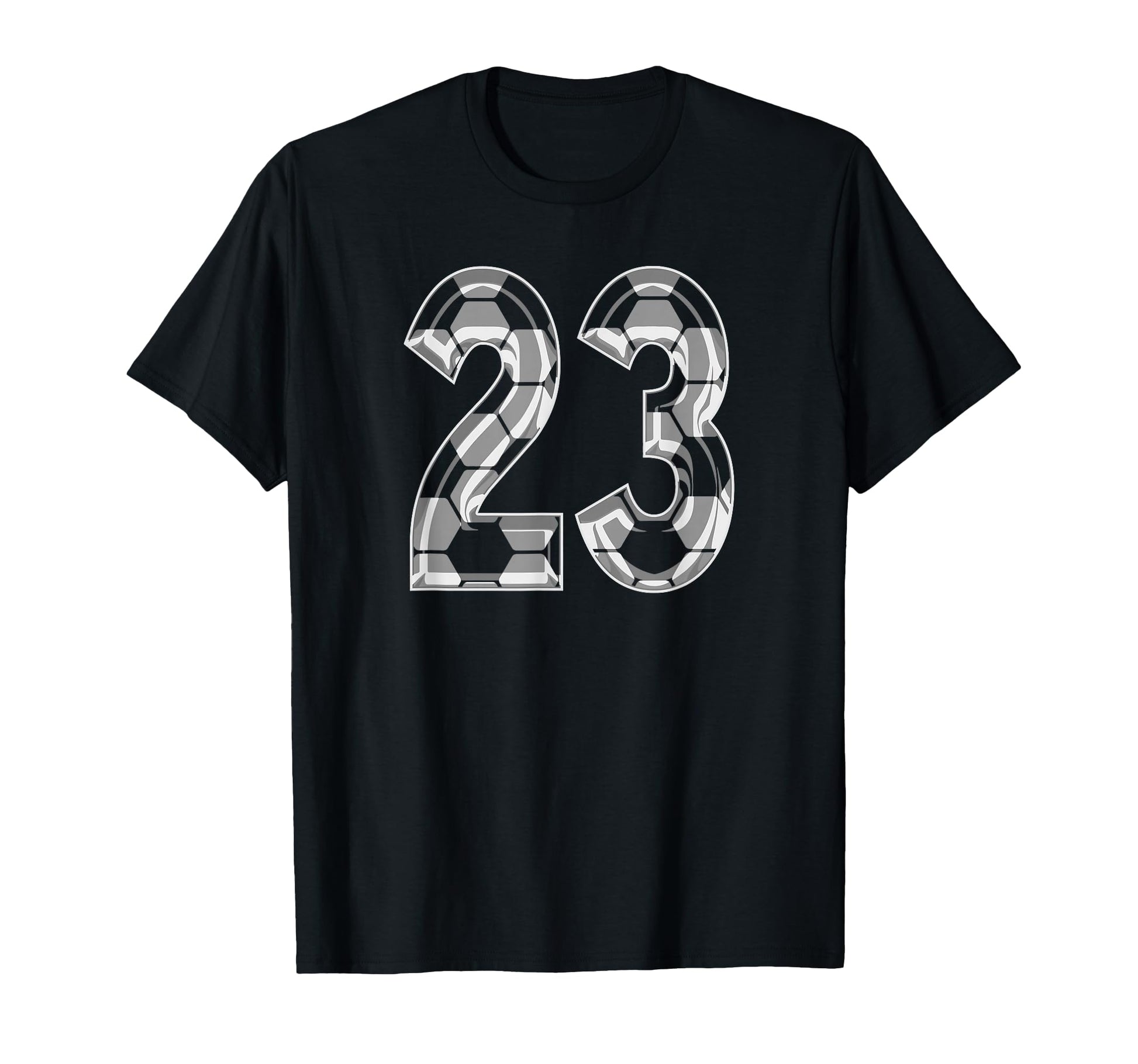 Soccer Pattern Number 23 Jersey T-Shirt - Fun Novelty Design Men Women - T-Shirt, Sweatshirt, Hoodie